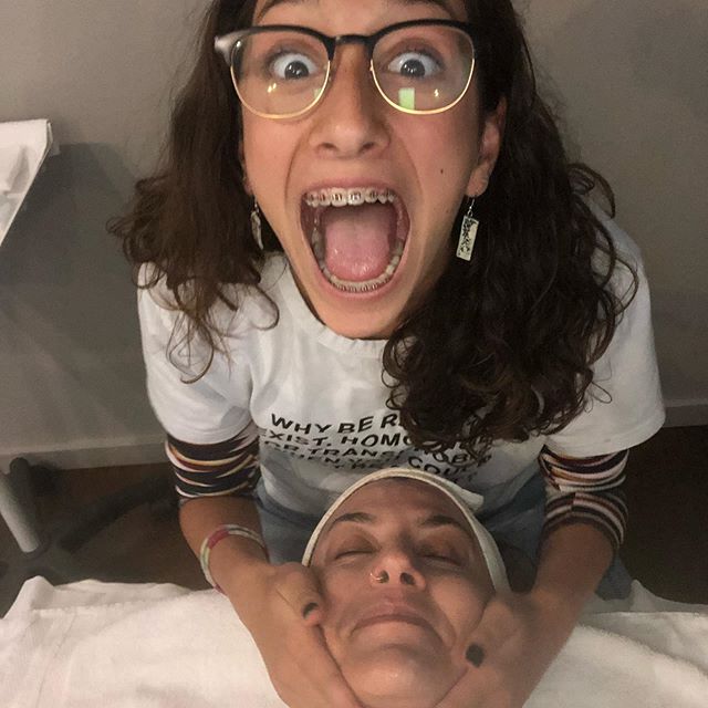 Skin care shenanigans 💕 #felizduboisskincare #daughterlove #daughterintraining #facials #skincare #oakland #montclairvillage
