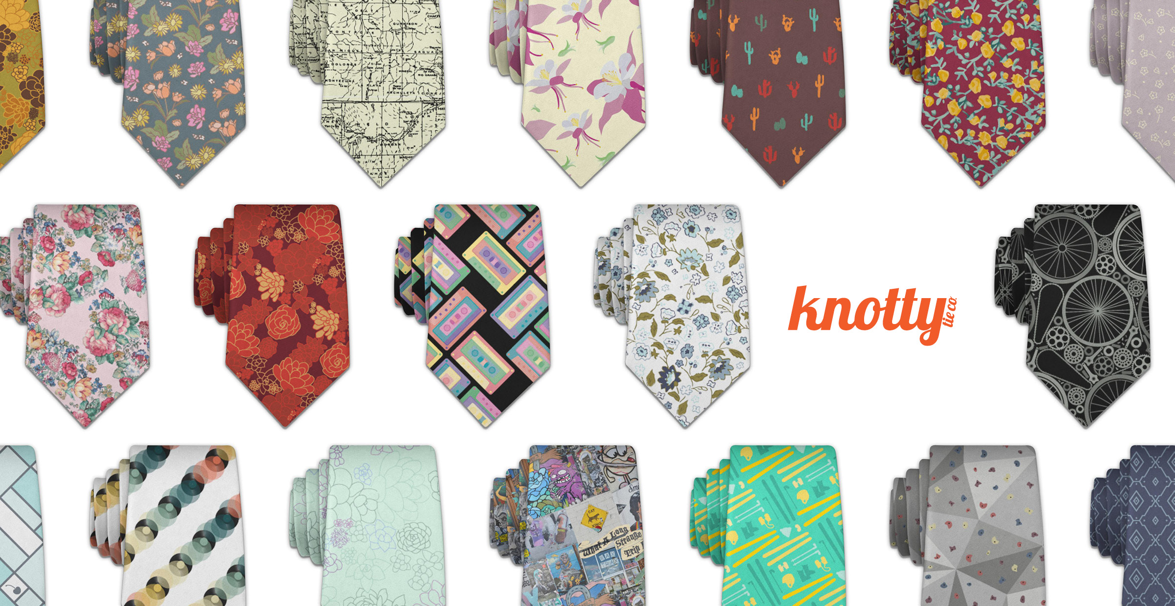 Knotty Tie Co. Bike Parts Square Scarf