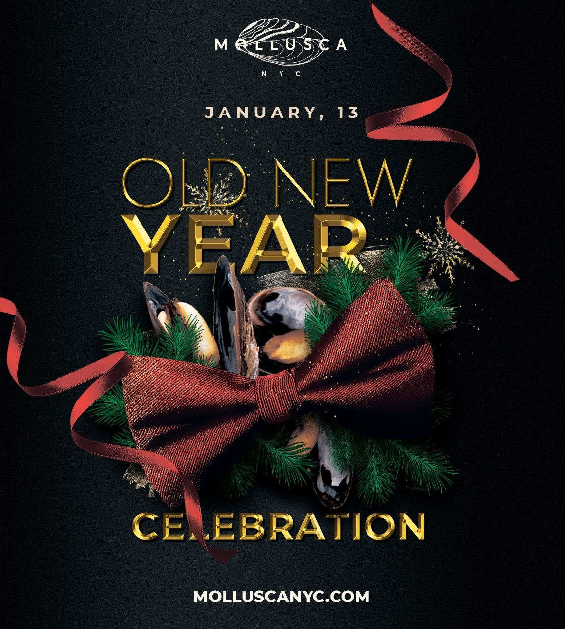 Jan 13 | Old New Year Party at Mollusca Restaurant