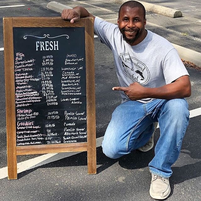 ⁣⁣
Meet Tyrone, owner of @apexseafoodandmarket! &quot;Apex was one of the few cities in the Triangle that did not have a place to purchase raw seafood. I have heard and witnessed so many people of Apex voice that they wanted seafood, but didn&rsquo;t