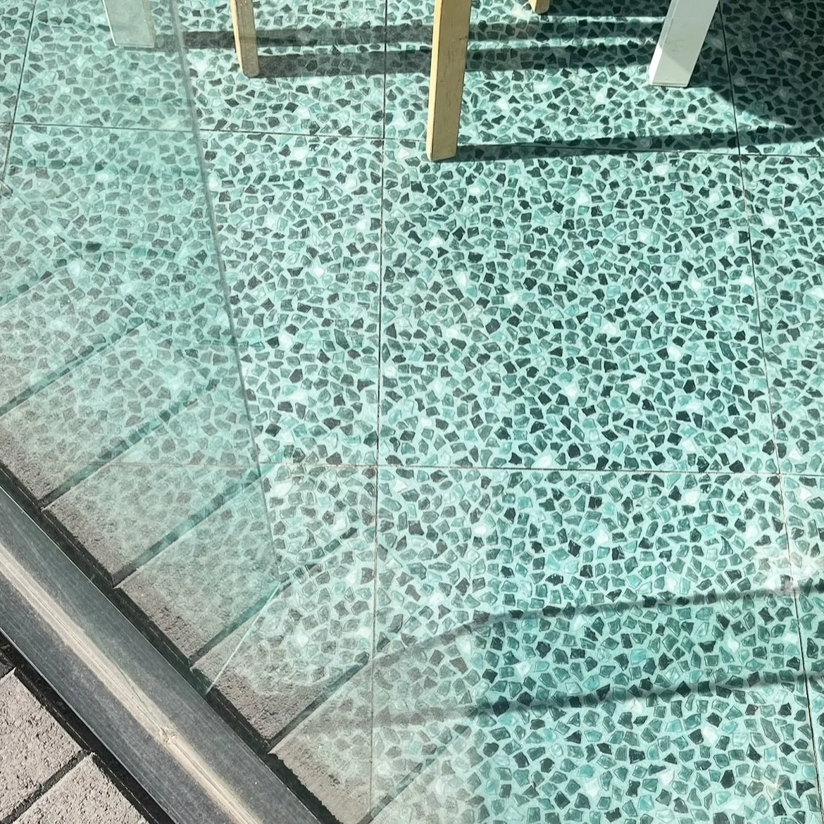 Not everything asks to be noticed.
Looking again anyway xo 
:
glass shadows in the Bahn Mi shop

us cutting out diamonds from our art

making with pieces of diamonds

triangles painted on a bin

never closeup enough, we mixed these colours 

Jack&rsq