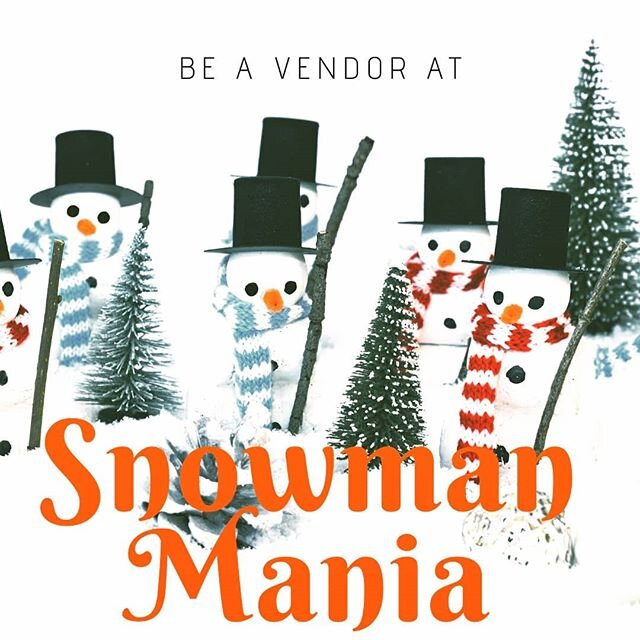 𝗖𝗔𝗟𝗟𝗜𝗡𝗚 𝗔𝗟𝗟 𝗩𝗘𝗡𝗗𝗢𝗥𝗦:
.
Come and be a part of the 2020 Wasaga Beach Snowman Mania Vendors Market running February 15th + 16th at the RecPlex!
.
Sign-up forms are available at https://www.wasagabeachfarmersmarket.ca/vendor-applications