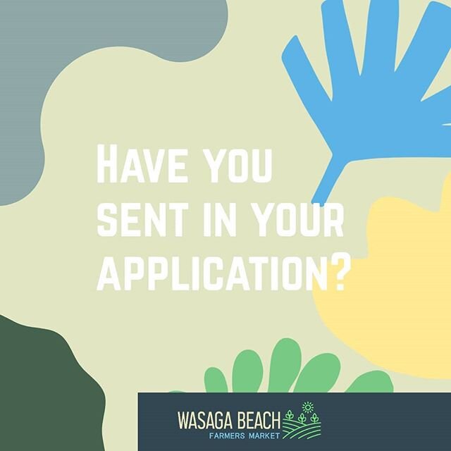 Interested in being a part of the Wasaga Beach Farmers Market this season?.
.
Whatever comes our way, we are here to support local vendors -- so fill out your application + permits today! 👩🏽&zwj;🌾🧑🏼&zwj;🌾..
.
https://www.wasagabeachfarmersmarke