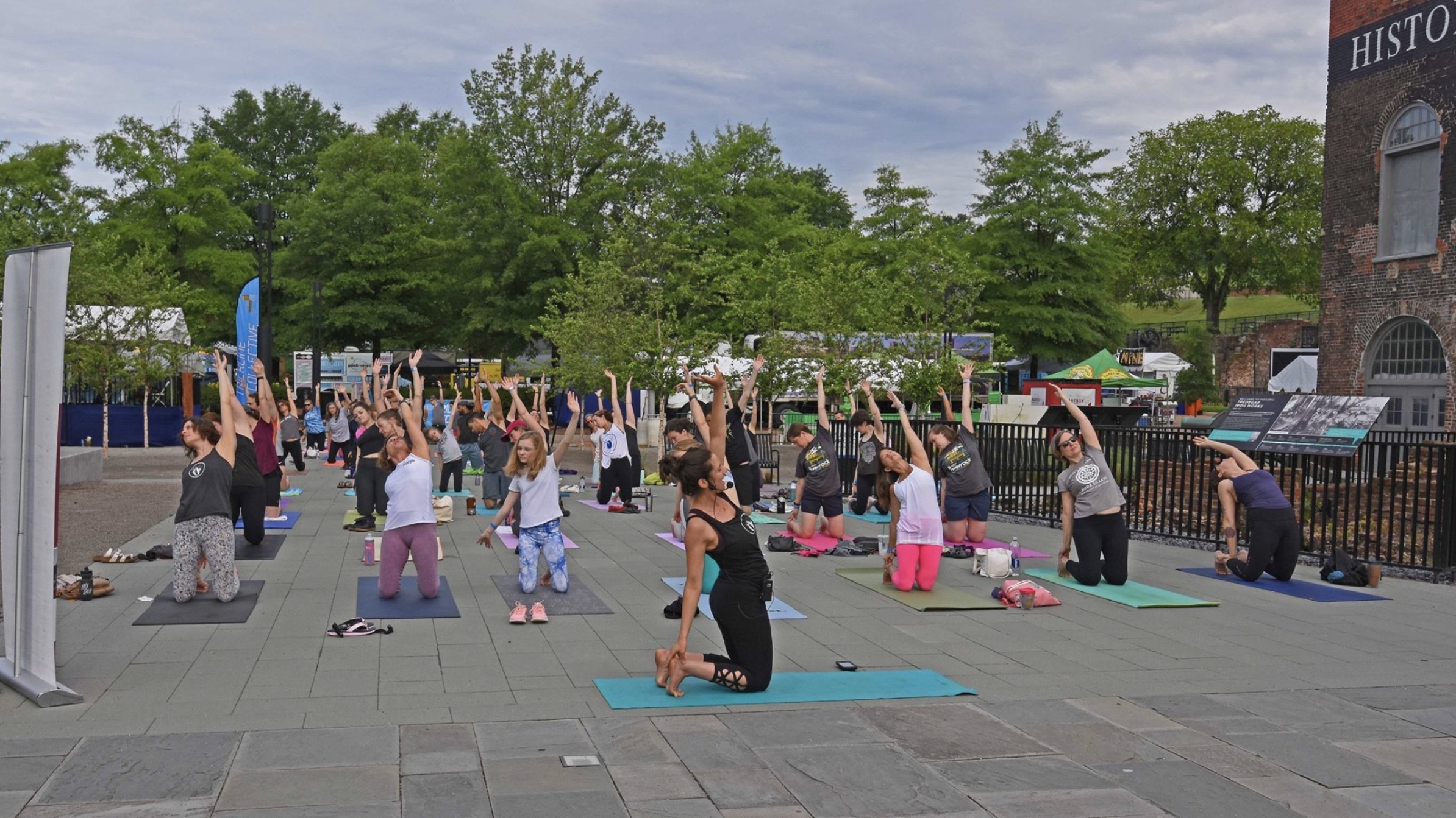 Outdoor Yoga- Riverrock