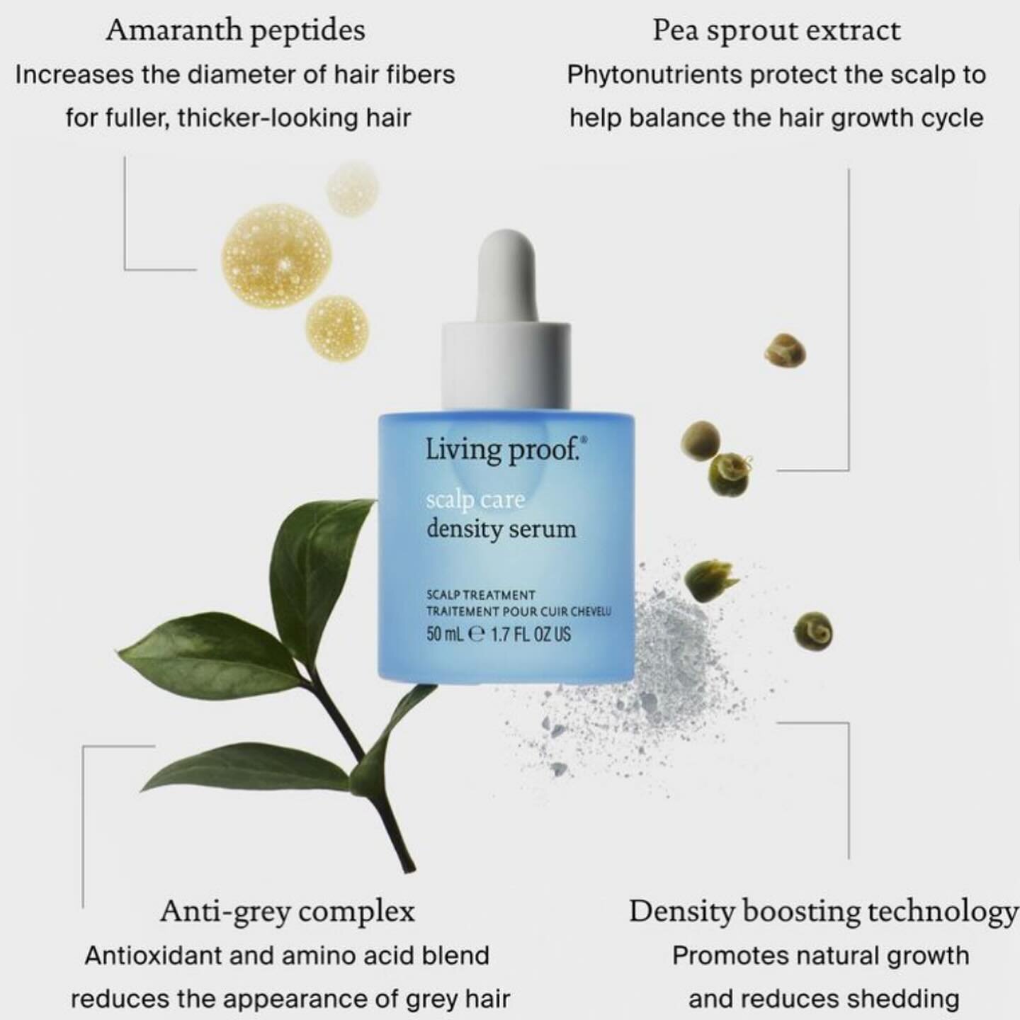 ⭐️ NEW ⭐️ @livingproofinc Density Serum 💧 

A scalp serum formulated to minimize the appearance of grey hair, reduce shedding, increase hair density, and promote hair growth in as little as 90 days 😯 

➡️ available now at Beauty Craft 

www.beautyc