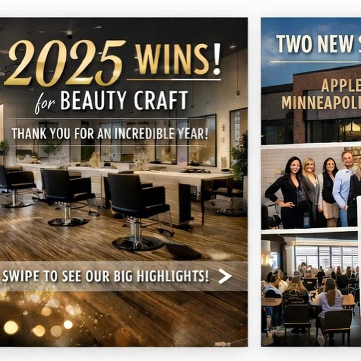 BIG WINS. BIG GROWTH. BIG GRATITUDE. 🖤✨
&bull; 2 new stores
&bull; 547 in-salon classes
&bull; 30 new educators
&bull; 4 new brand launches 

Thank you to our salon partners, team, and manufacturers for making 2025 unforgettable.

We&rsquo;re just g