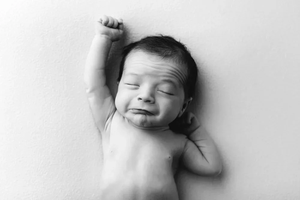 baby stretching for ​night doula in bay area