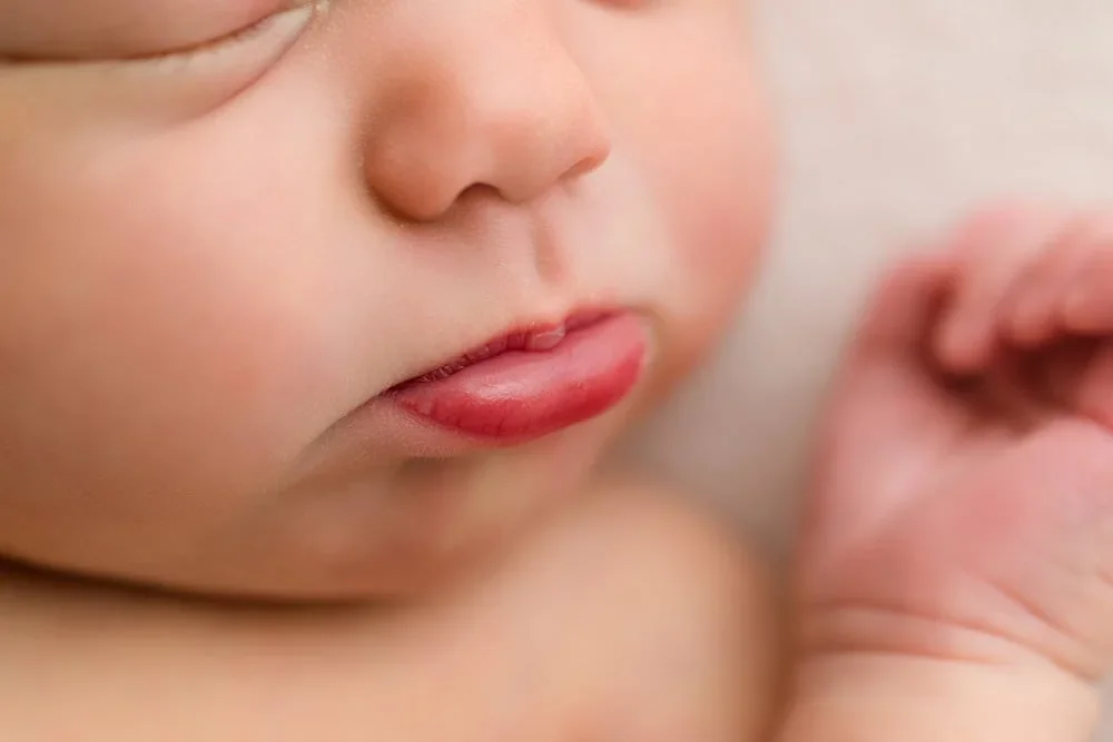 close up of baby to show the importance of a bay area doula