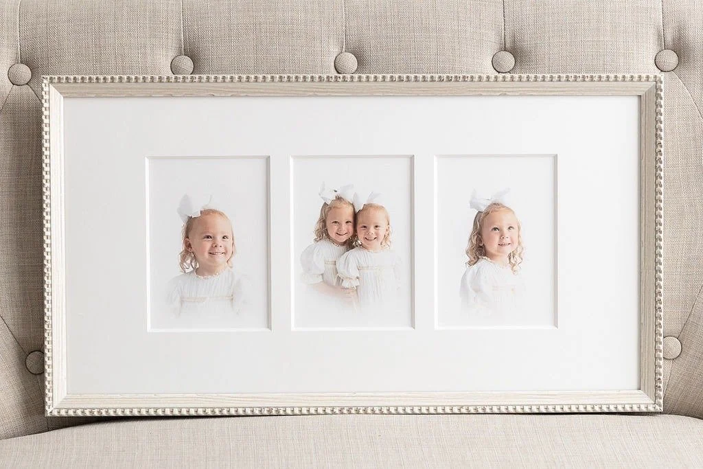 artistic custom framing for your photos from a bay area newborn photographer