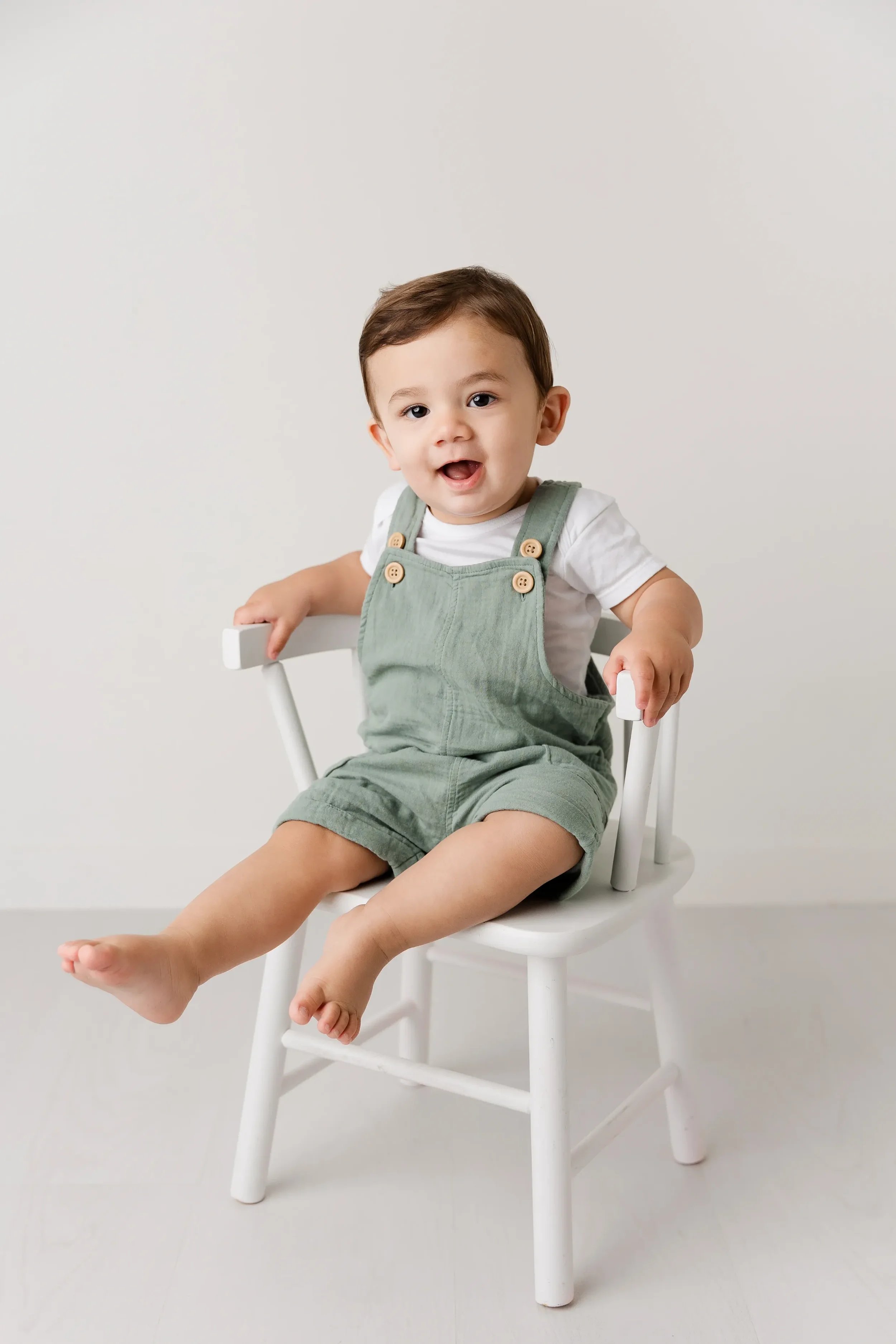 Baby smiling for photographers in san francisco ca