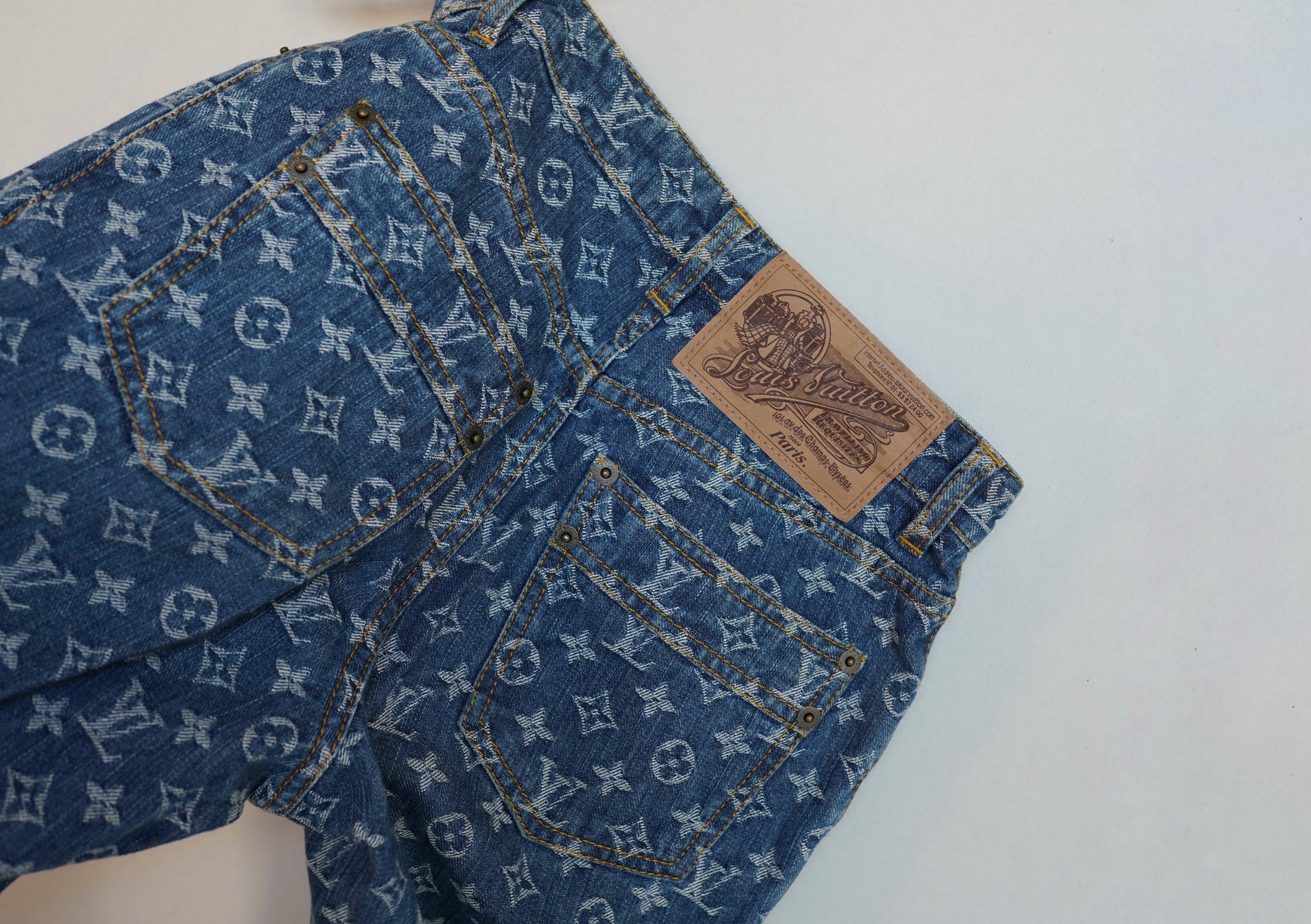 Louis Vuitton Denim Monogram Jeans — Sonya