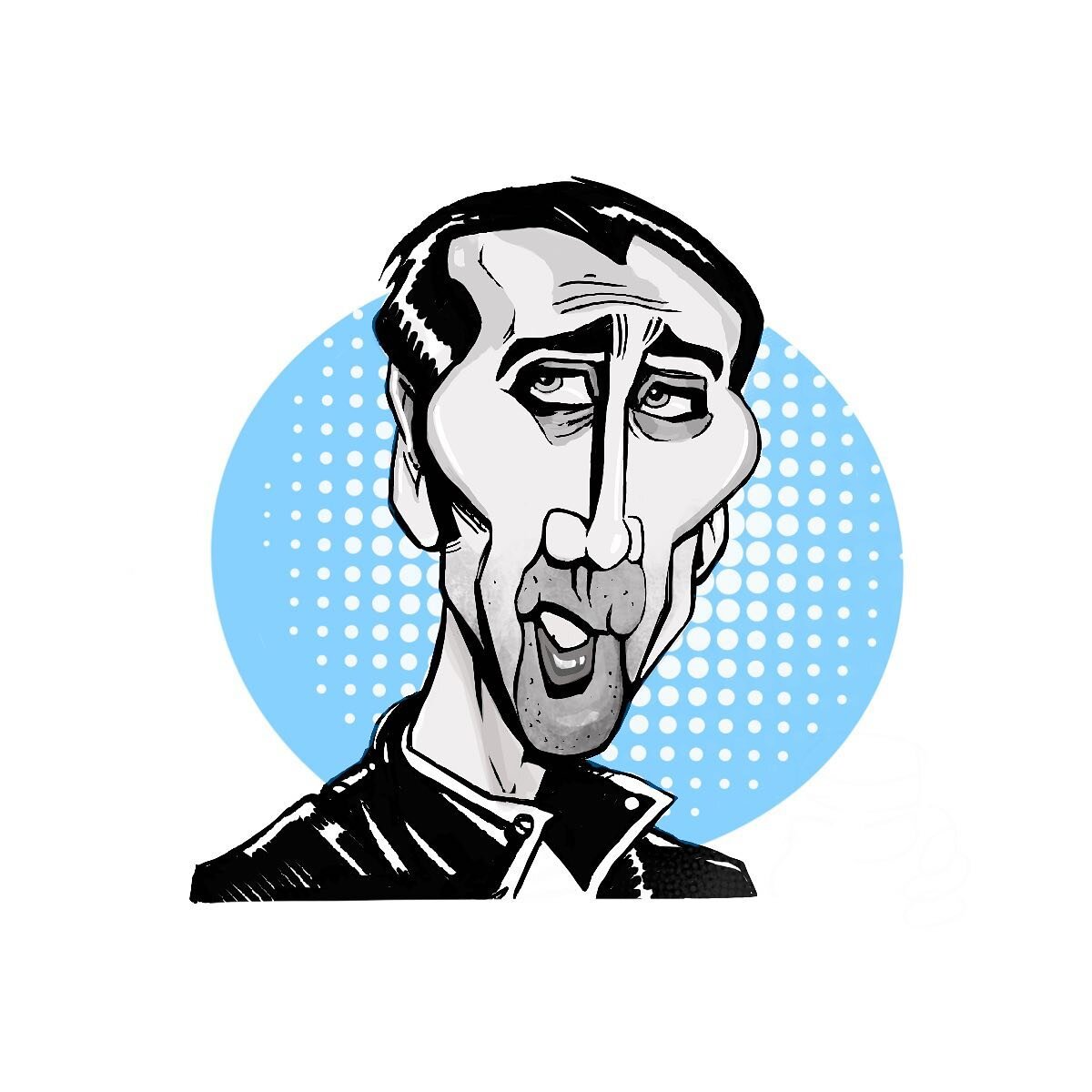 Nicholas Cage caricature...

@nicholascage_official #caricatureart #funnydrawings #nicholascage #sketch #cartoondrawing #partyideas #happyfridayeveryone #celebritydrawing #digitalillustration  #happyfridayeveryone