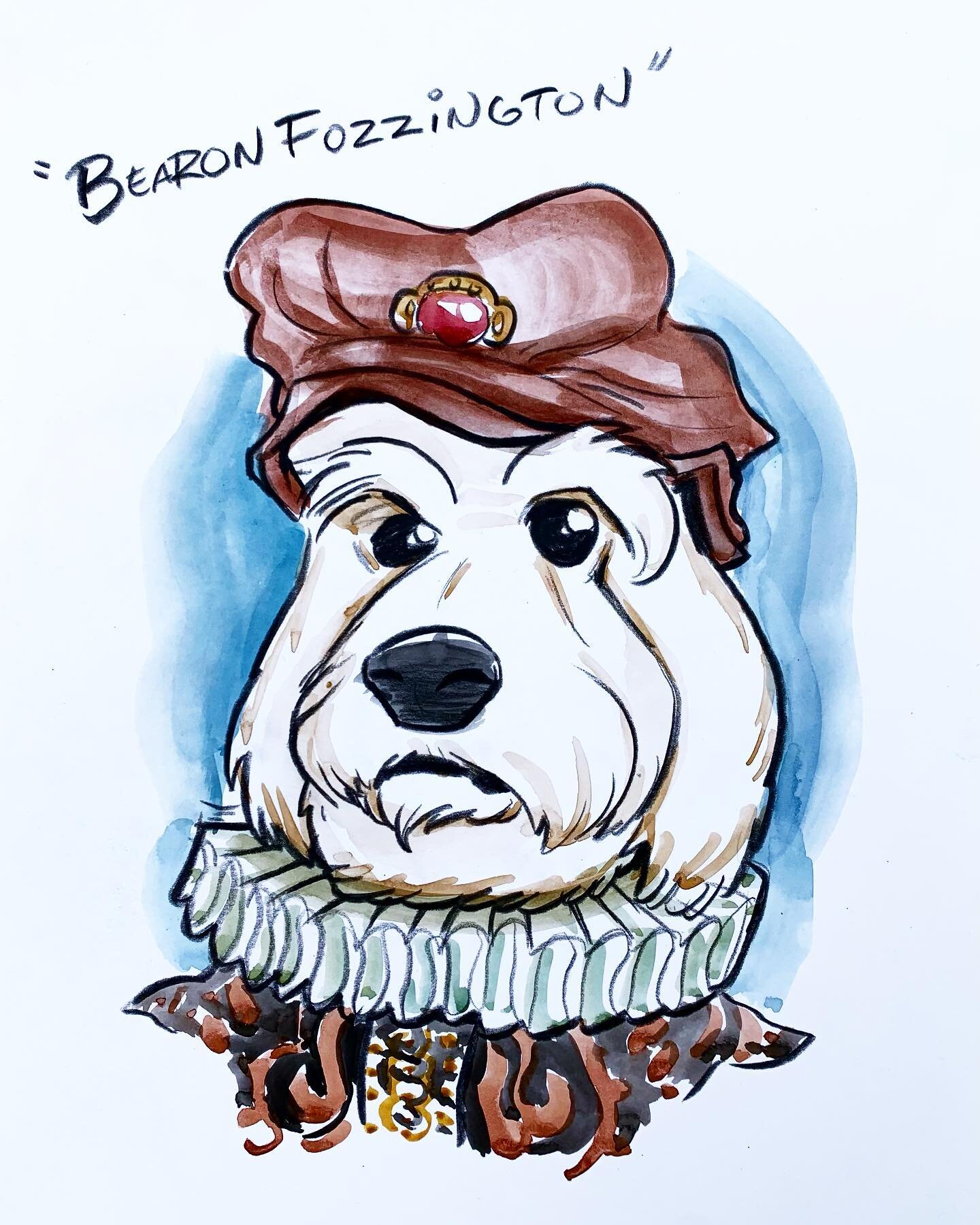 Cartoony Pet Portraits!  This is Fozzy... https://cartoonyportraits.com

@l.a.fozziebear #petportraitsofinstagram #petportraits #caricatures #commissionsopen #fundrawing #zoomparty #watercolorillustration #funnydrawing #illustrationsketch #partyideas