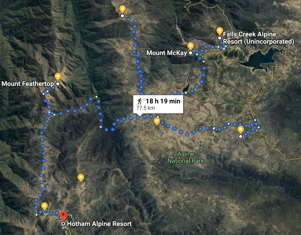 11 Falls Creek to Hotham 60kms via Fainters, Cope and Feathertop