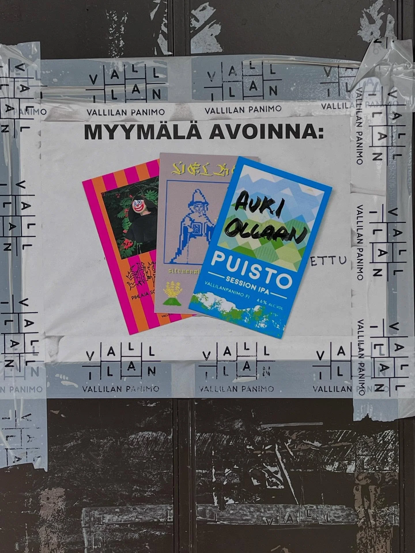 Nyt tulee nopee ja ytimek&auml;s t&auml;rppi: tuu hakee lauantaikaljat. Panimon myym&auml;l&auml;+galleria avoinna t&auml;n&auml;&auml;n poikkeuksellisesti ainakin klo 18 asti. Ja jos et ole viel&auml; n&auml;hnyt Aino Lintusen &amp; Taru Happosen up