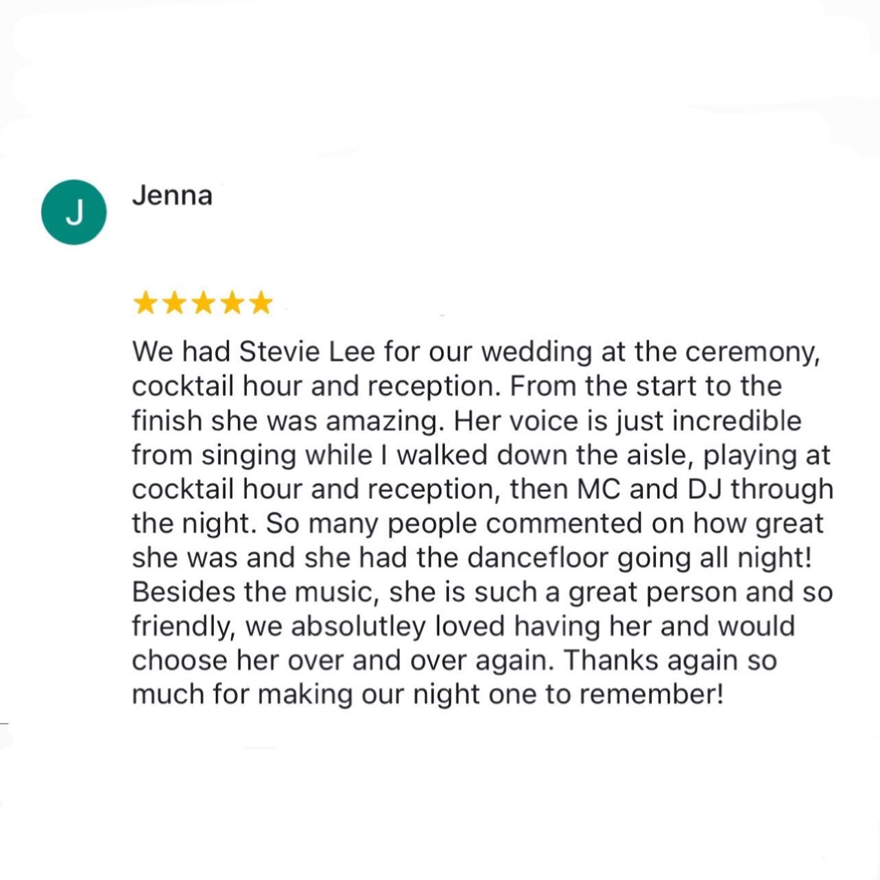 @jenna_durston!!! Thank you so much for your google review 🥹🥹