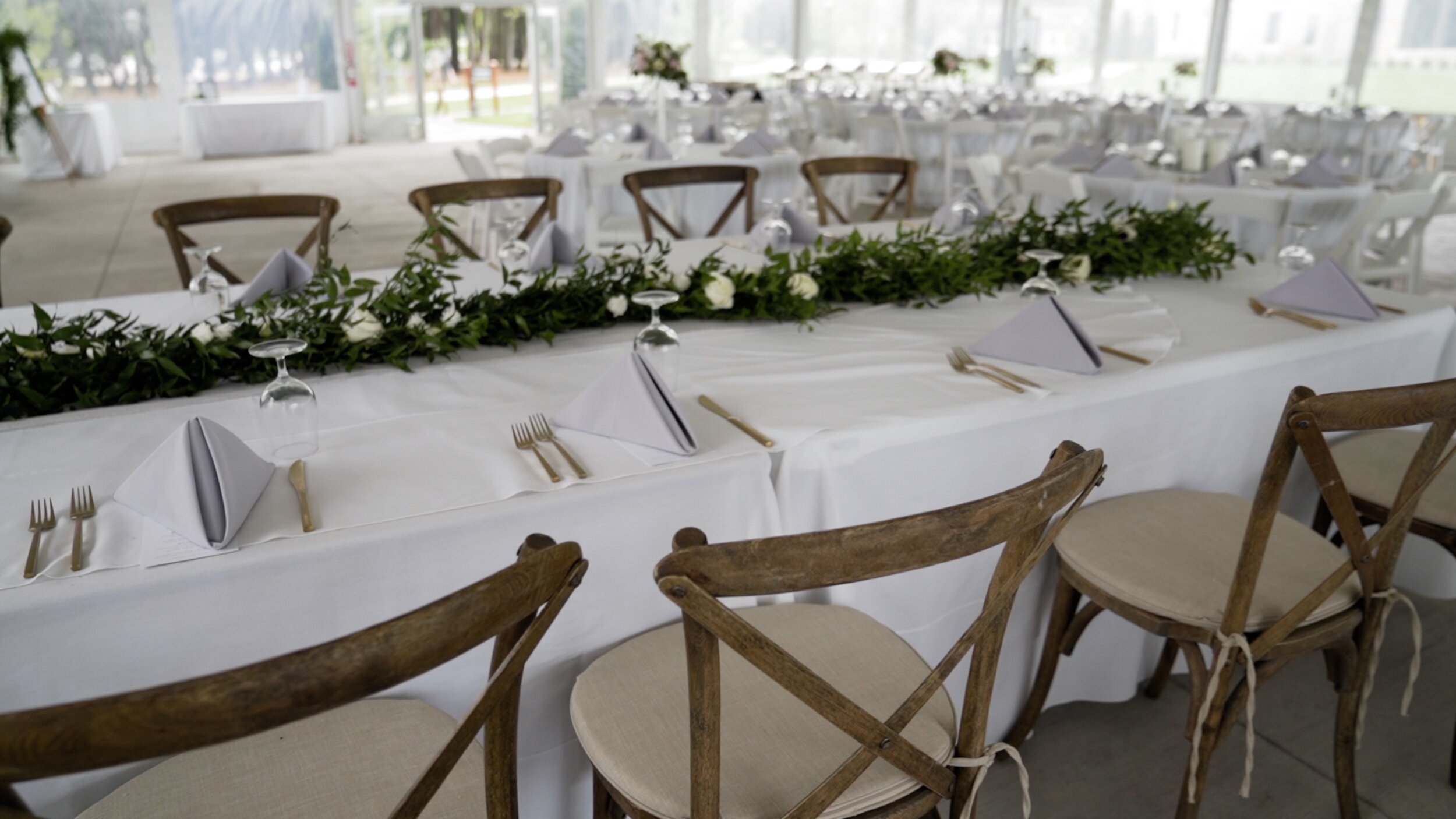 Interiro wedding decor at Bishops Bay Wedding Venue