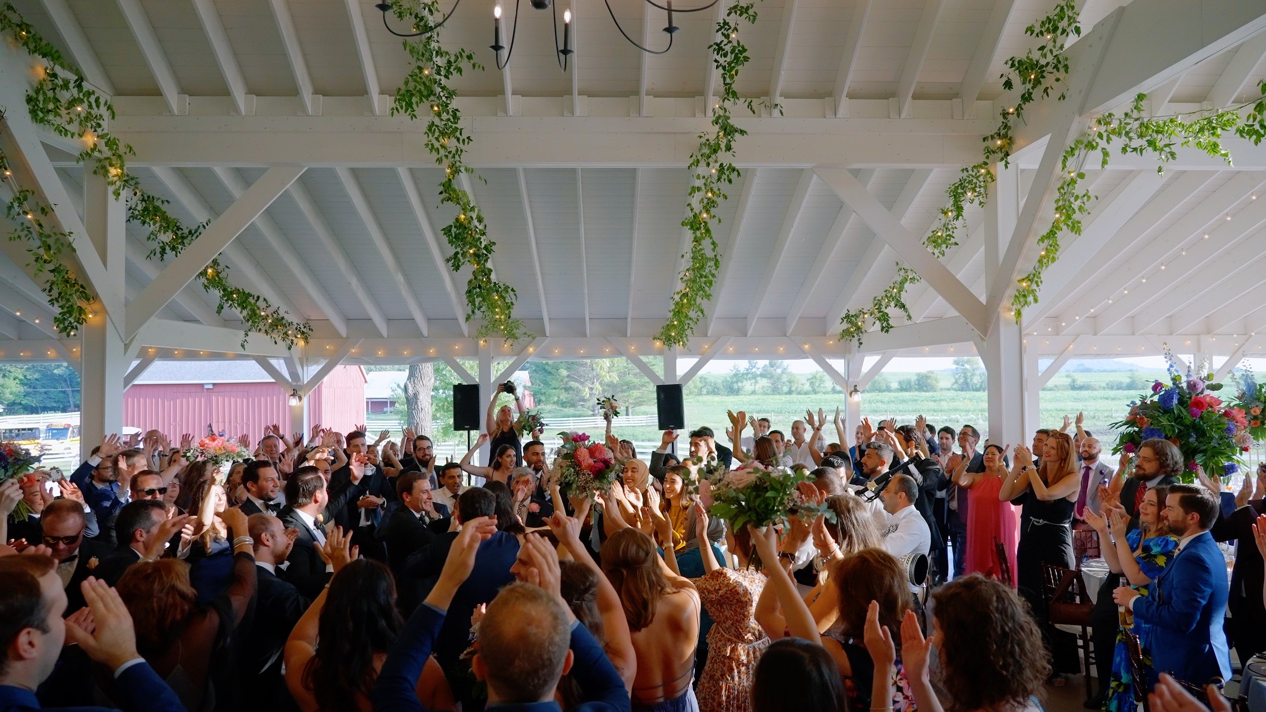 Wedding Dance Party at Oak Hill farm Reception
