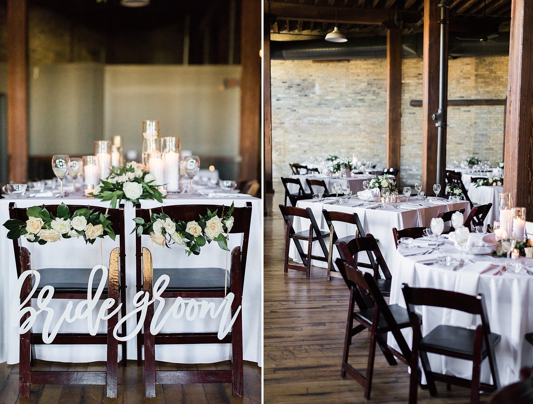 Interior Reception Space Decor at Villa Terrace Wedding Venue