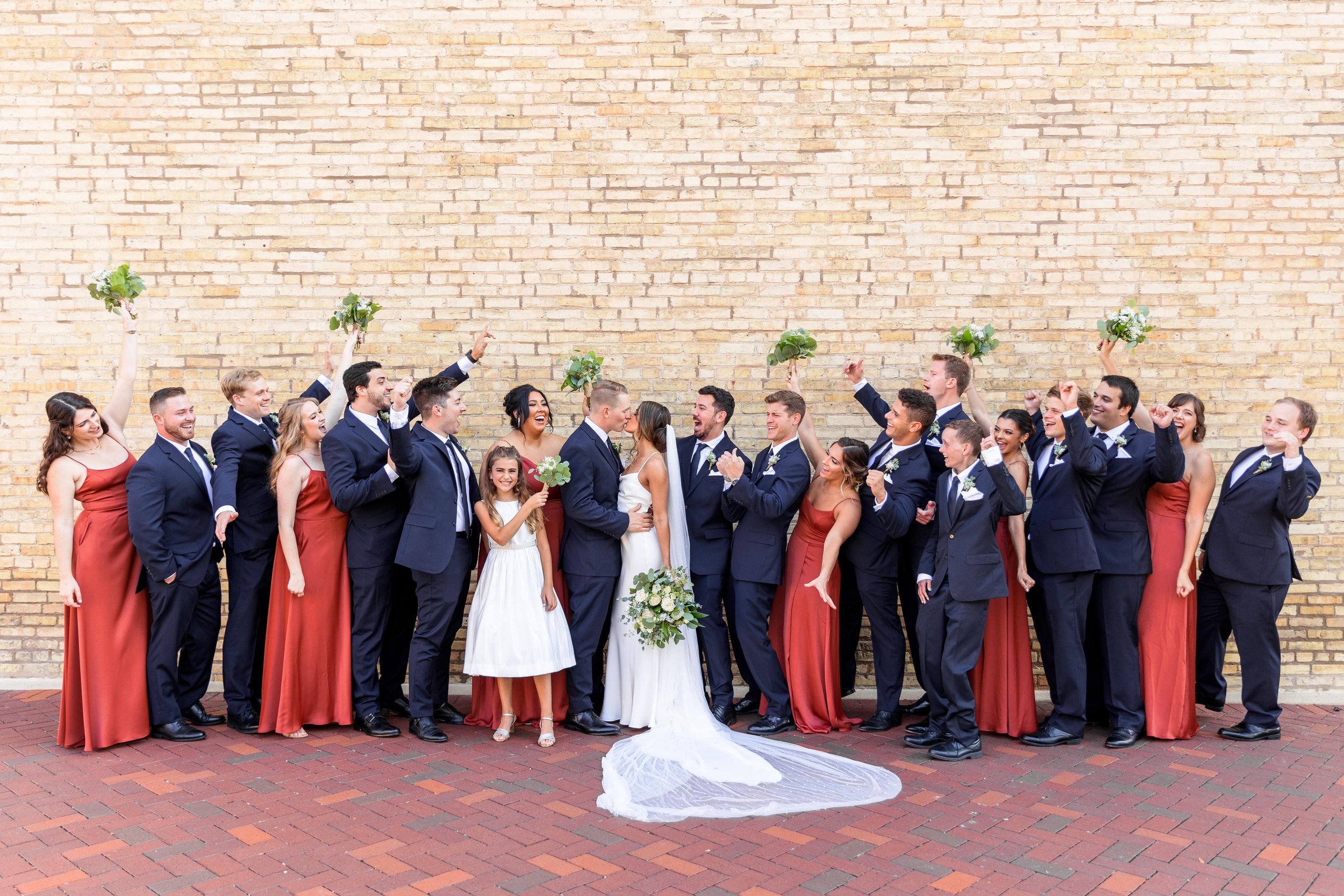 Bridal Party Portraits at Highland loft