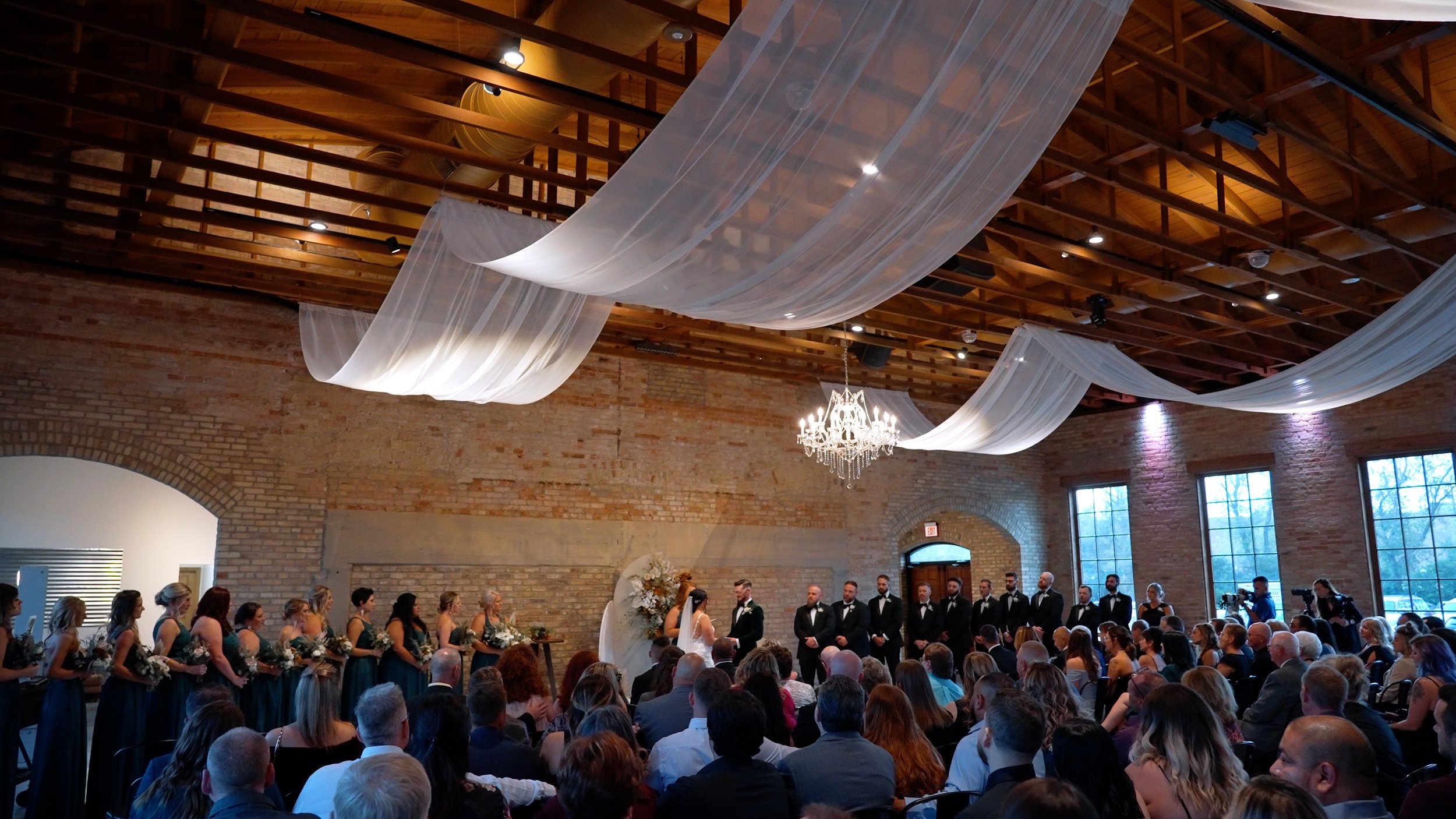 Ceremony at the Brix on the fox wedding venue