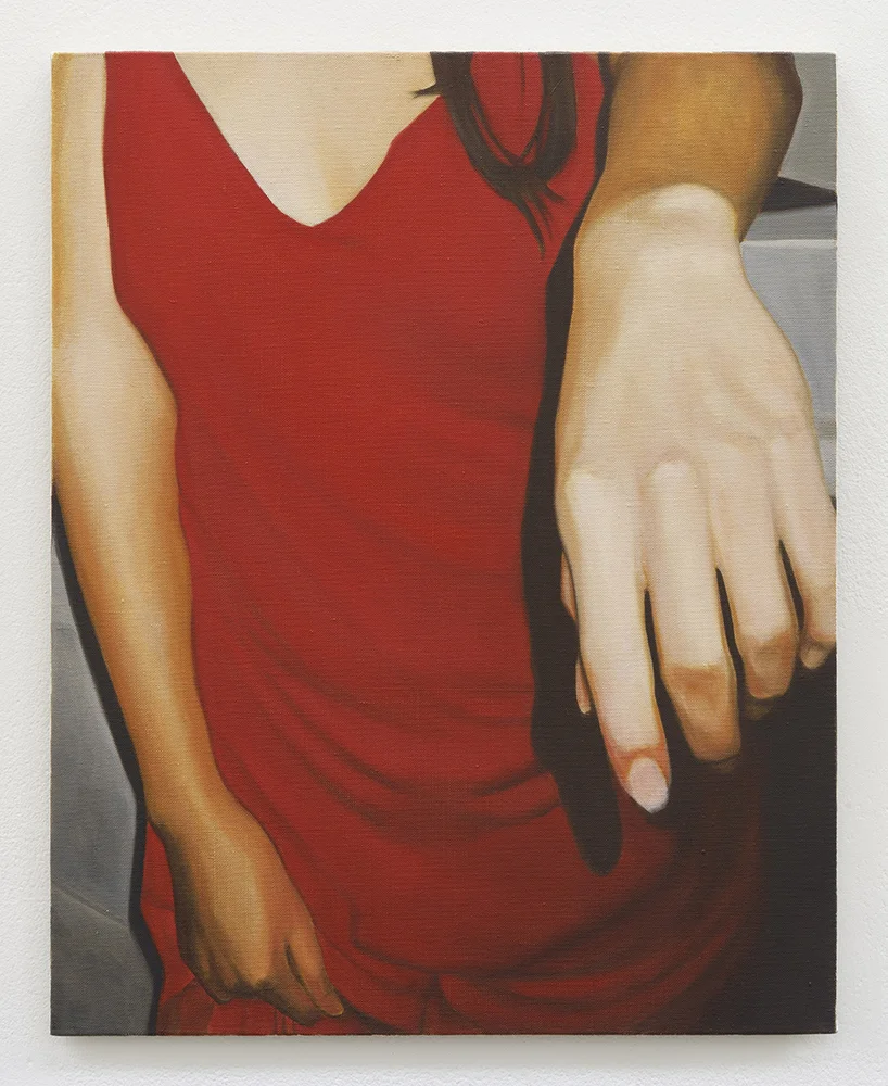 Red dress | oil on linen | 50 x 40.5 cm | Private Collection