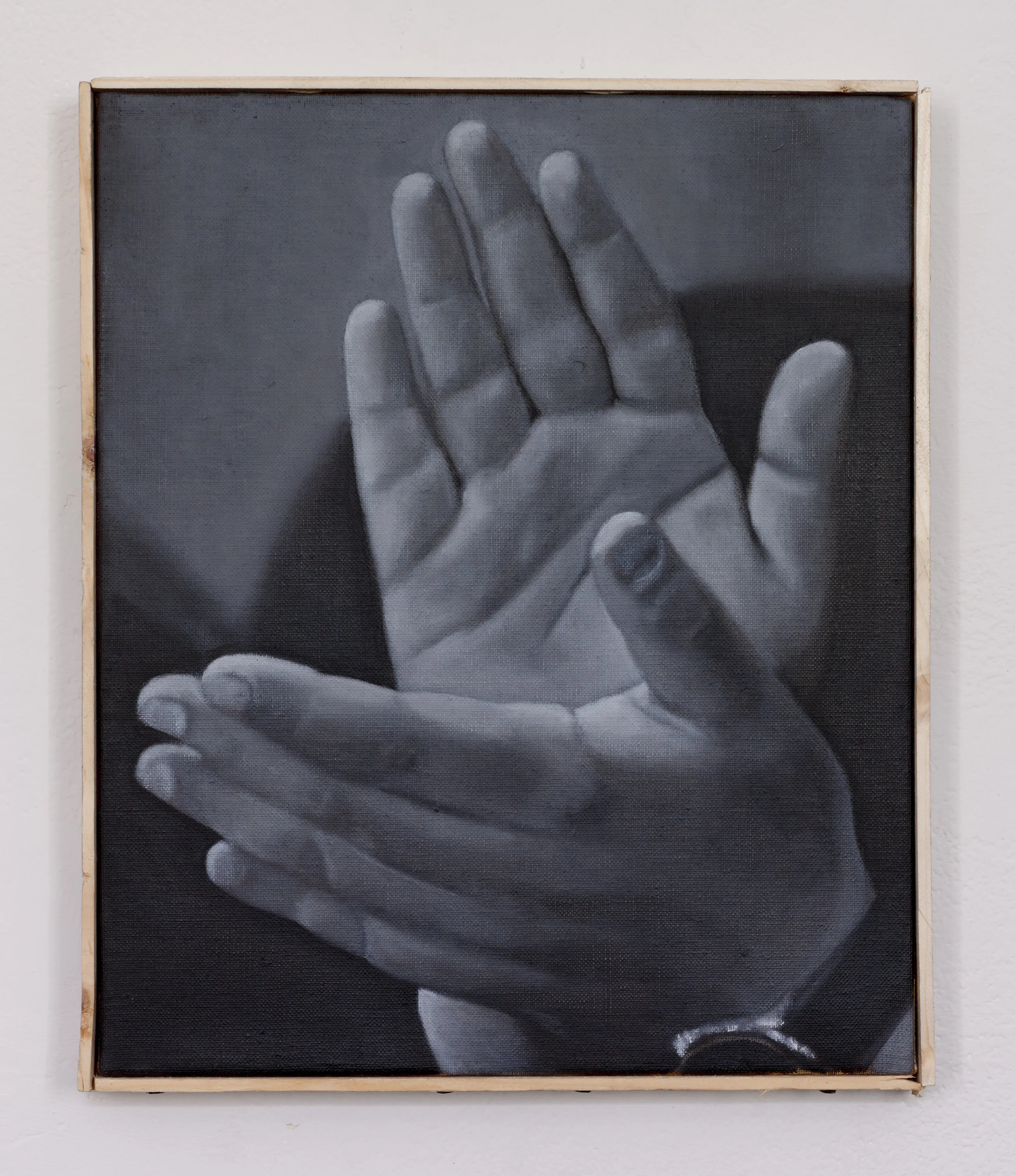Hand clap | oil on linen | 30 x 25cm