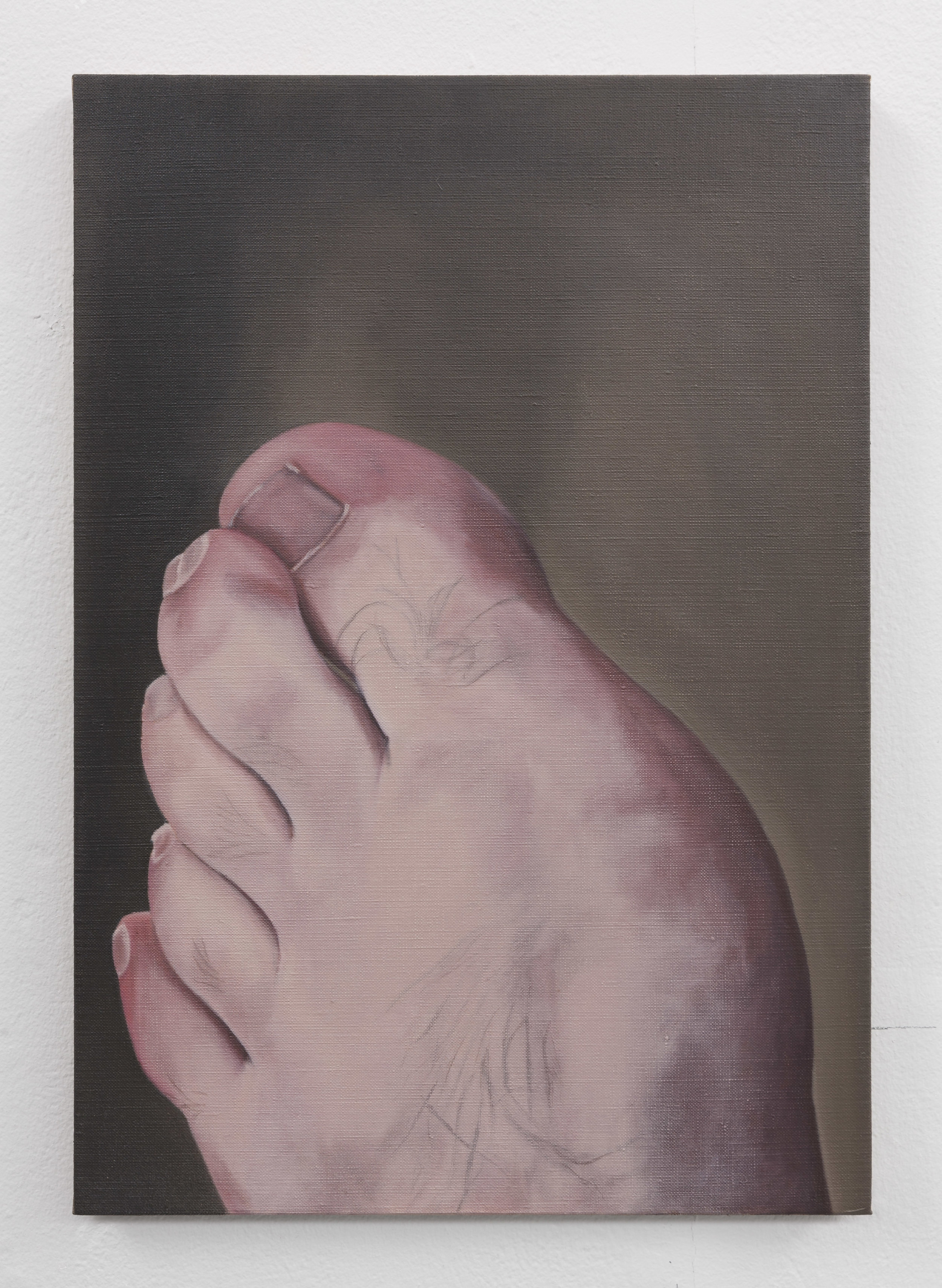  The Artist's Foot | 2018 | Oil on linen | 52.5 x 37.5 cm | Photo Lee Welch 