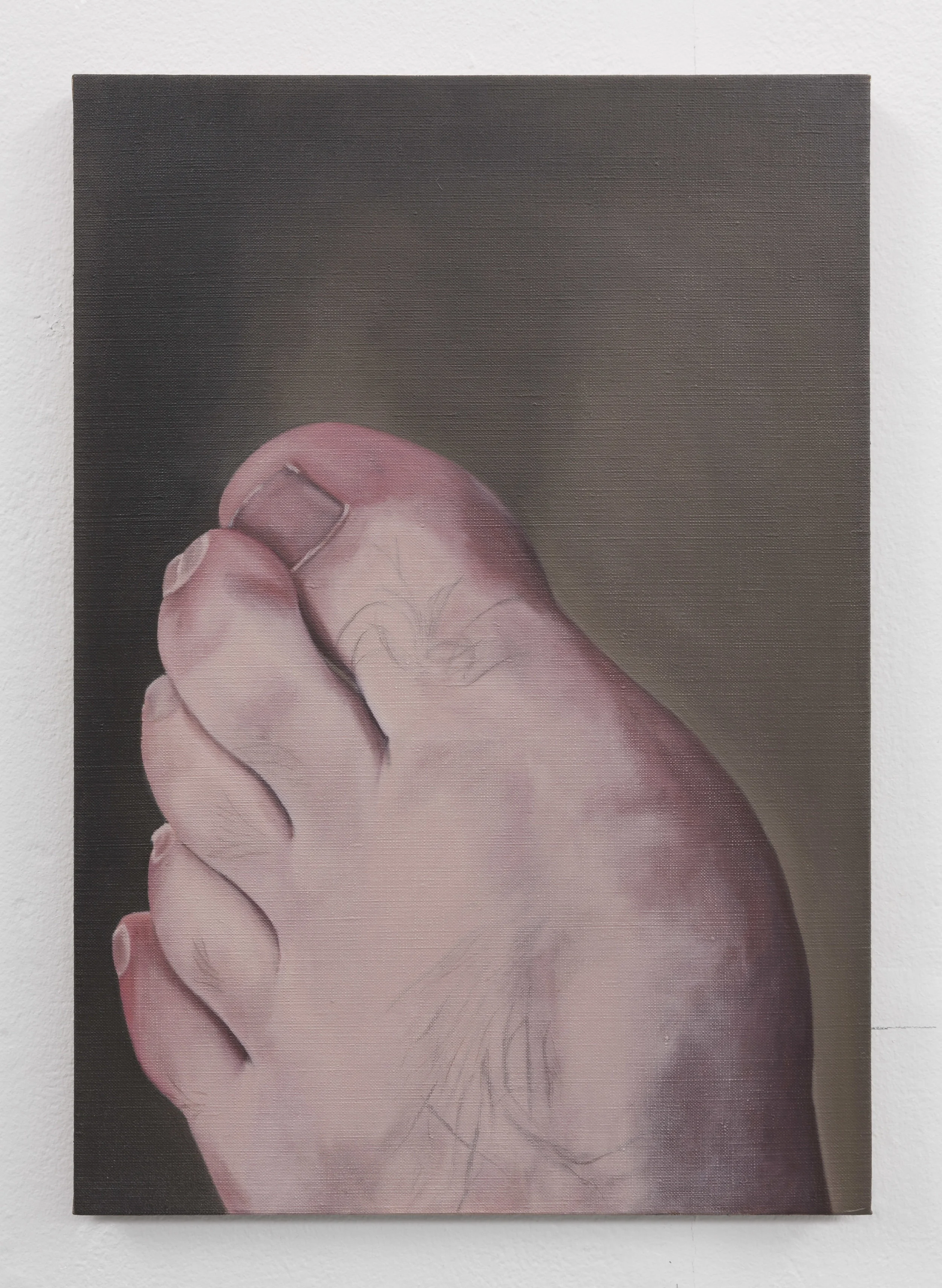 The Artist's Foot | 2018 | Oil on linen | 52.5 x 37.5 cm | Photo Lee Welch