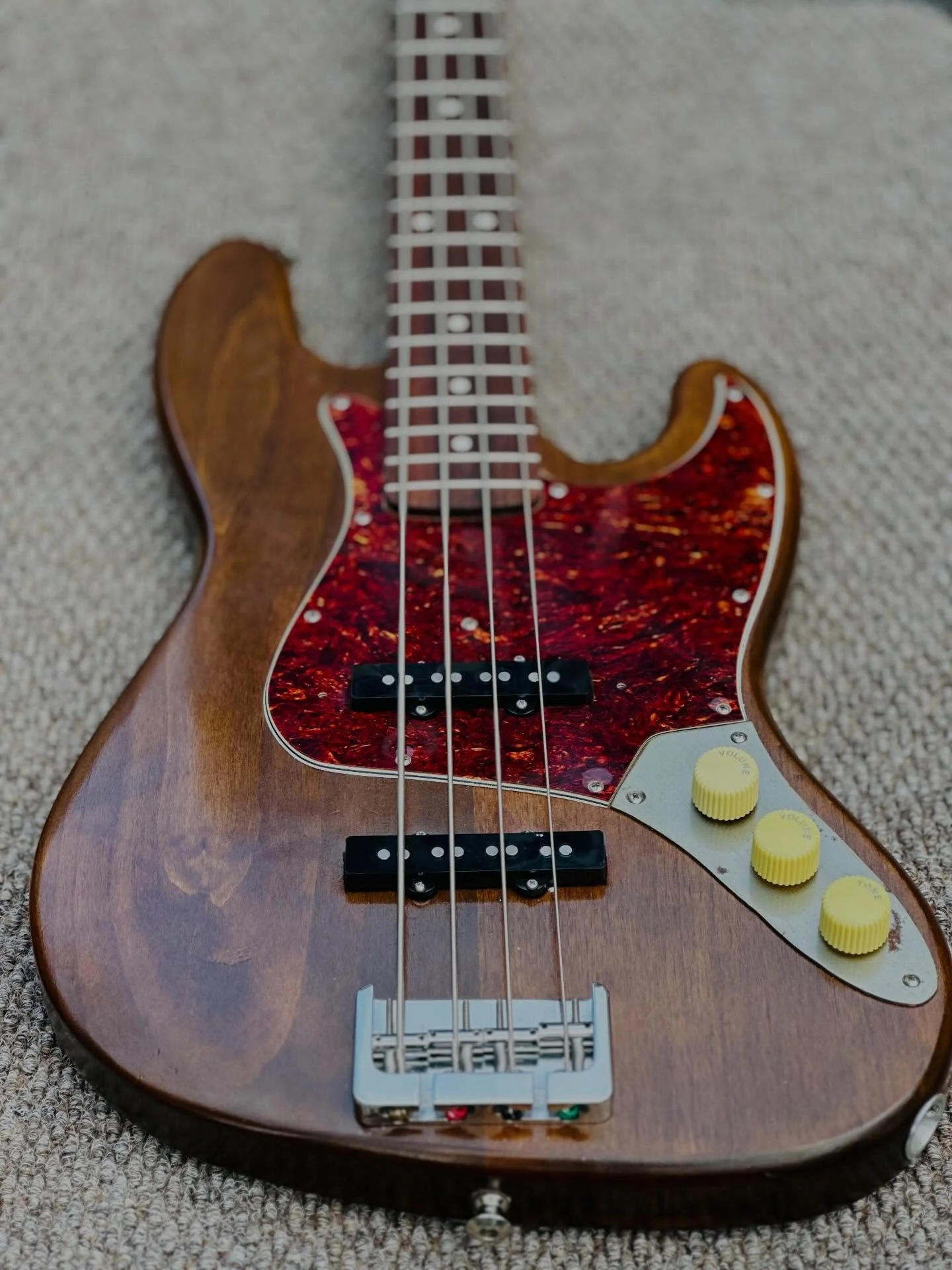 I wrapped up the bass I&rsquo;ve been working on and shipped it out this morning.  Always bittersweet to let them go.  I was meticulous with my measuring when making and fitting the new neck as I was determined to leave the bridge right where it is. 