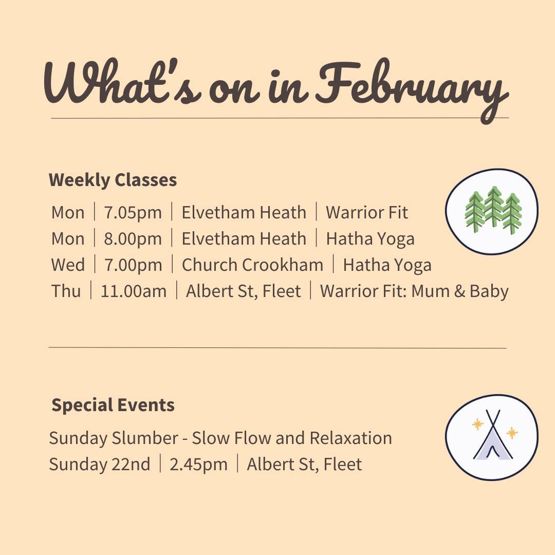 Whether you're looking to get the heart pumping and thighs burning, or for a more whole-body and mind approach, I've got you! 🫶

Warrior Fit: a fitness focused blend of yoga and barre

Hatha Yoga: Focusing on the power of our breath, body and mind

