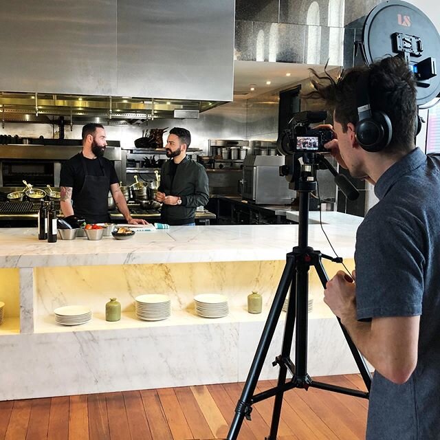 If you told 15 year old Daniele he&rsquo;d be filming a project in a @guygrossi kitchen he&rsquo;d tell you you&rsquo;re dreaming...but 28 year old Daniele will say sometimes those dreams come true! 
@What a way to wrap up filming for #CookingWithOpe