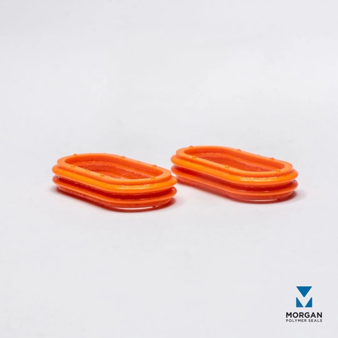 HCR Self-Lube Silicone Connector Peripheral Seal orange