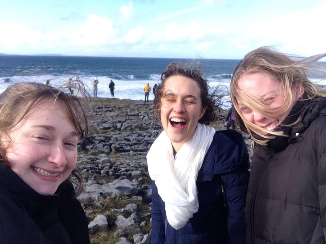 Emma with friends.