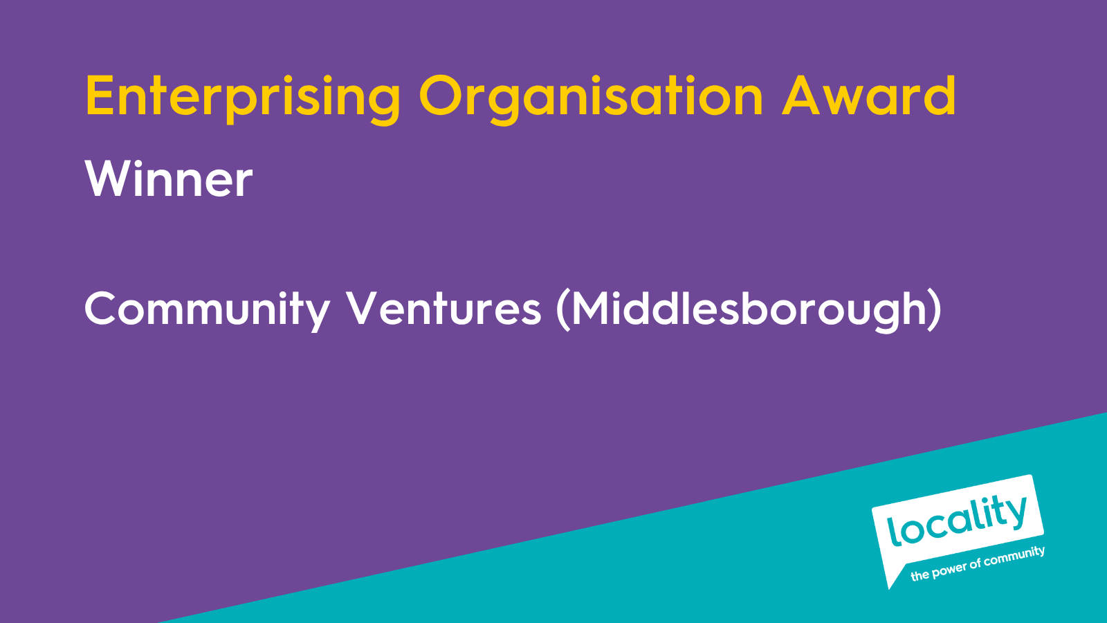 Locality winners