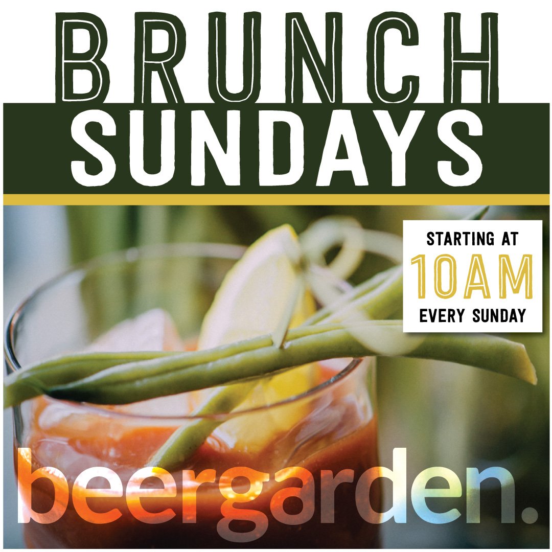 Brunch Sundays at beergarden at 10AM!