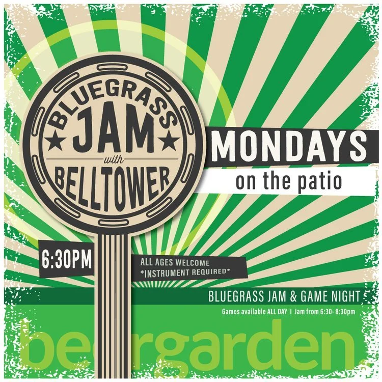 Bluegrass Jam &amp; Game Night-- Mondays at beergarden