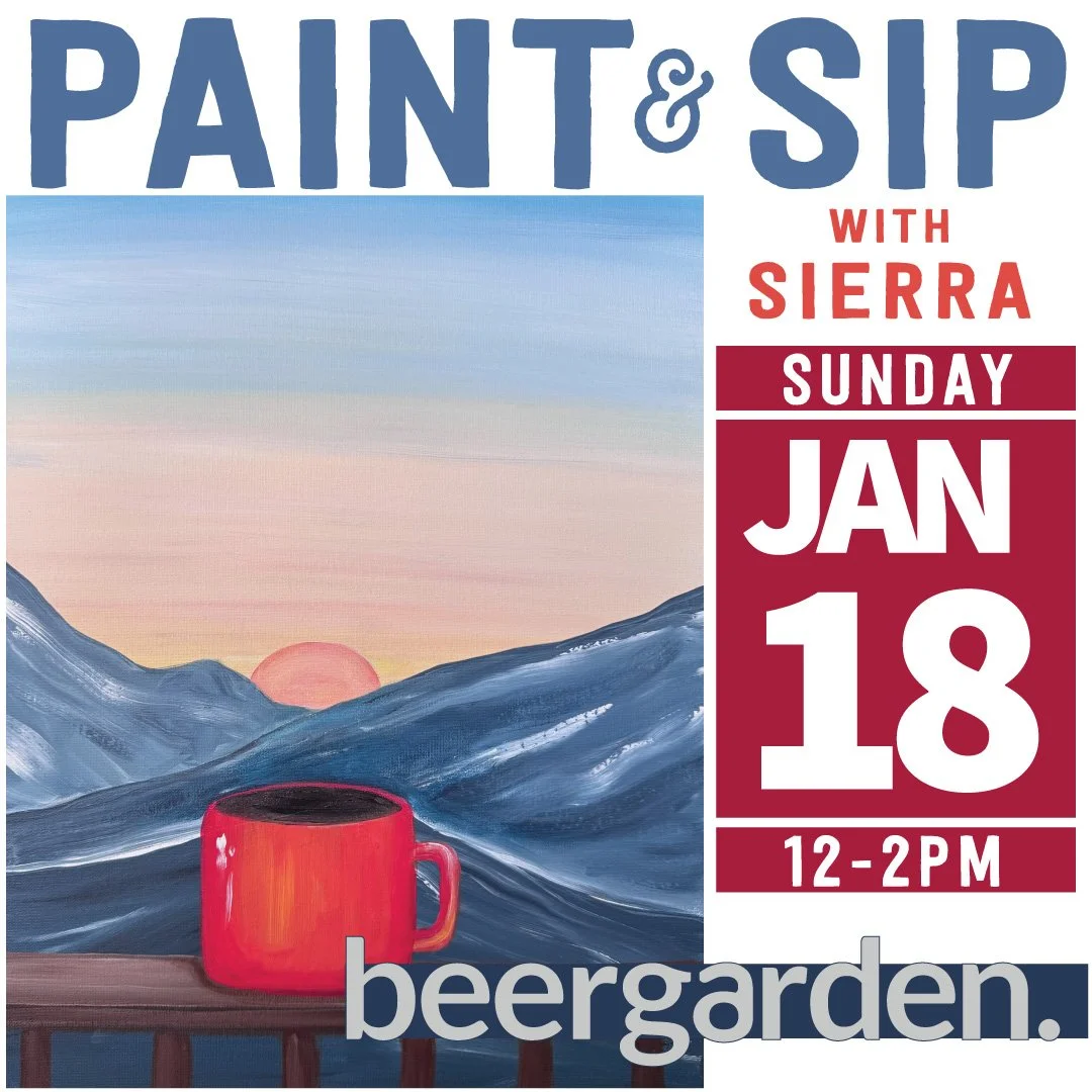 January Paint N Sip with Sierra at beergarden