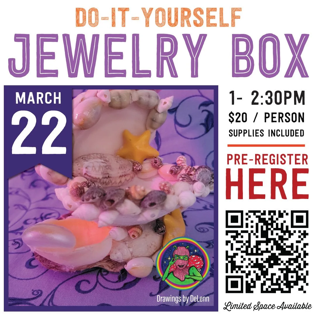 March Craft: D.I.Y. Mermaid Jewelry Boxes with Drawings by DeLenn
