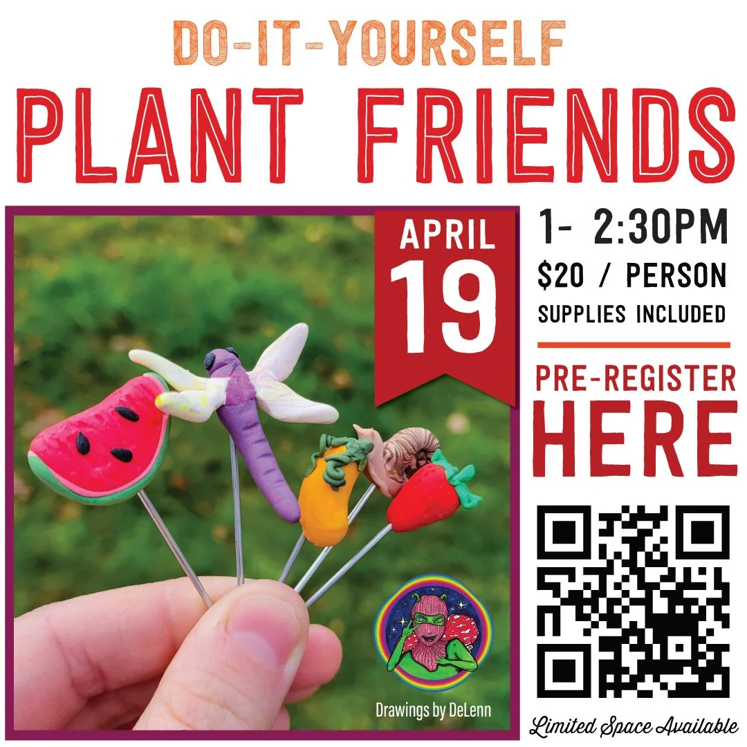 APRIL CRAFT: D.I.Y. Spring Plant Friends with Drawings by DeLenn