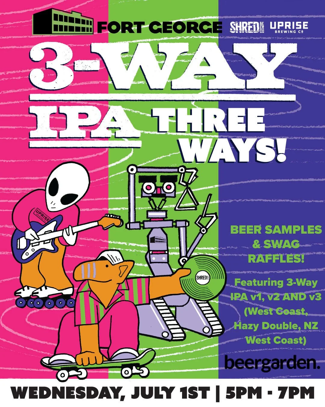 FG 3-Way THREE WAYS Party at beergarden