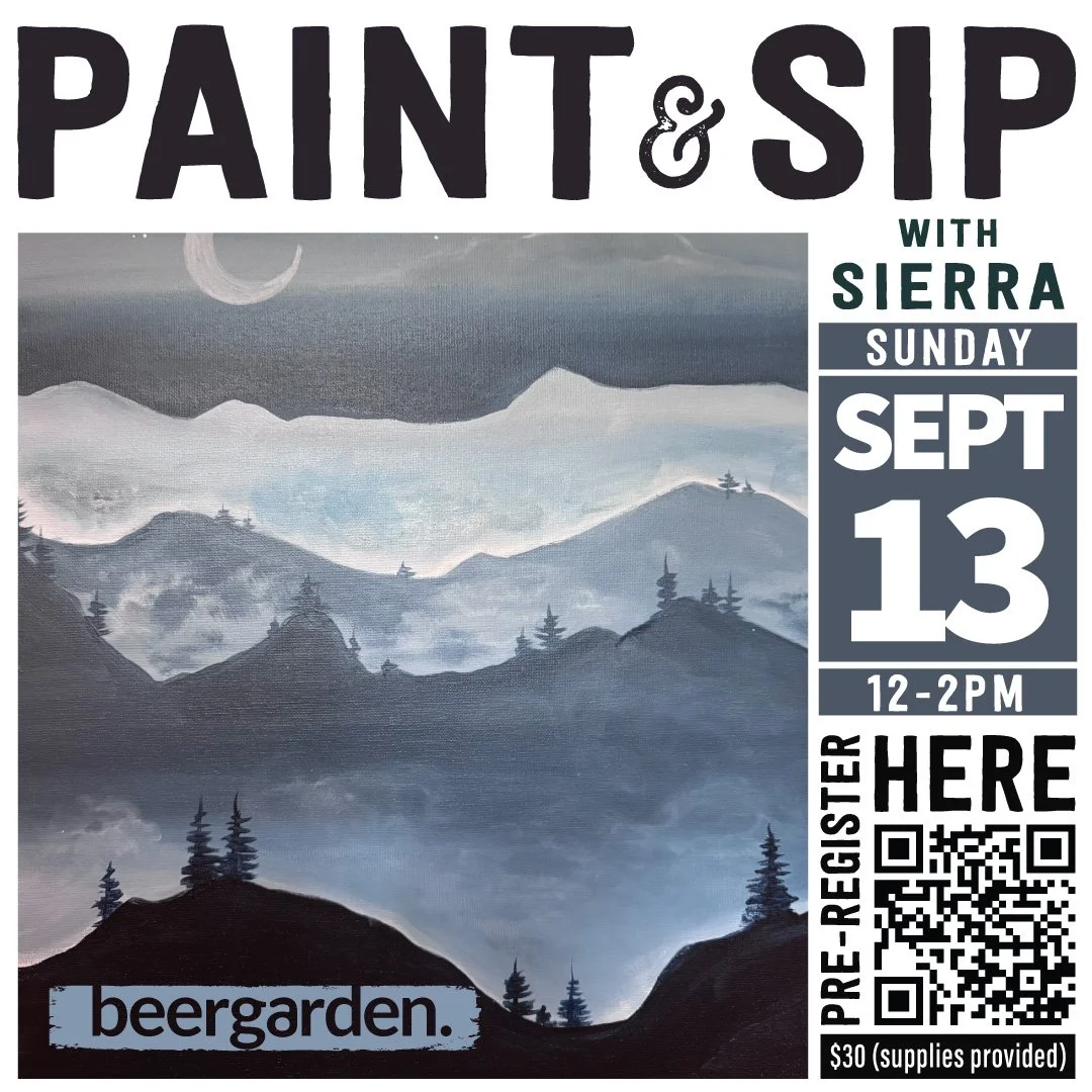 September Paint N' Sip with Sierra! 