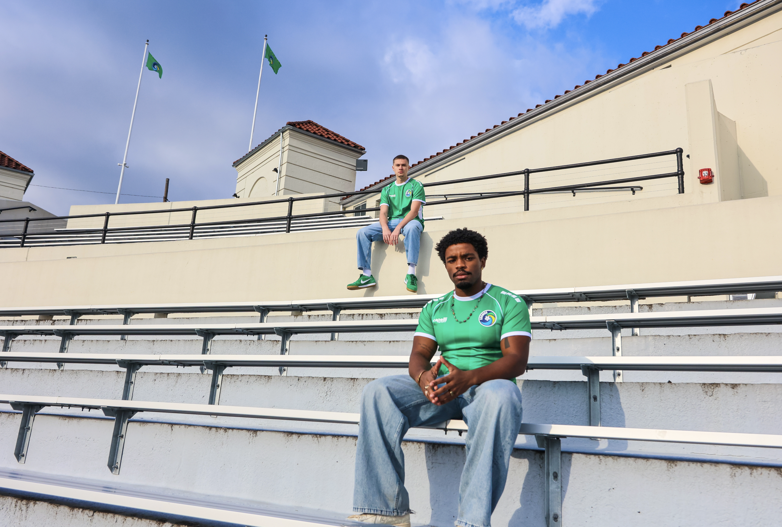 New York Cosmos 2026 Home Jersey Photoshoot. 