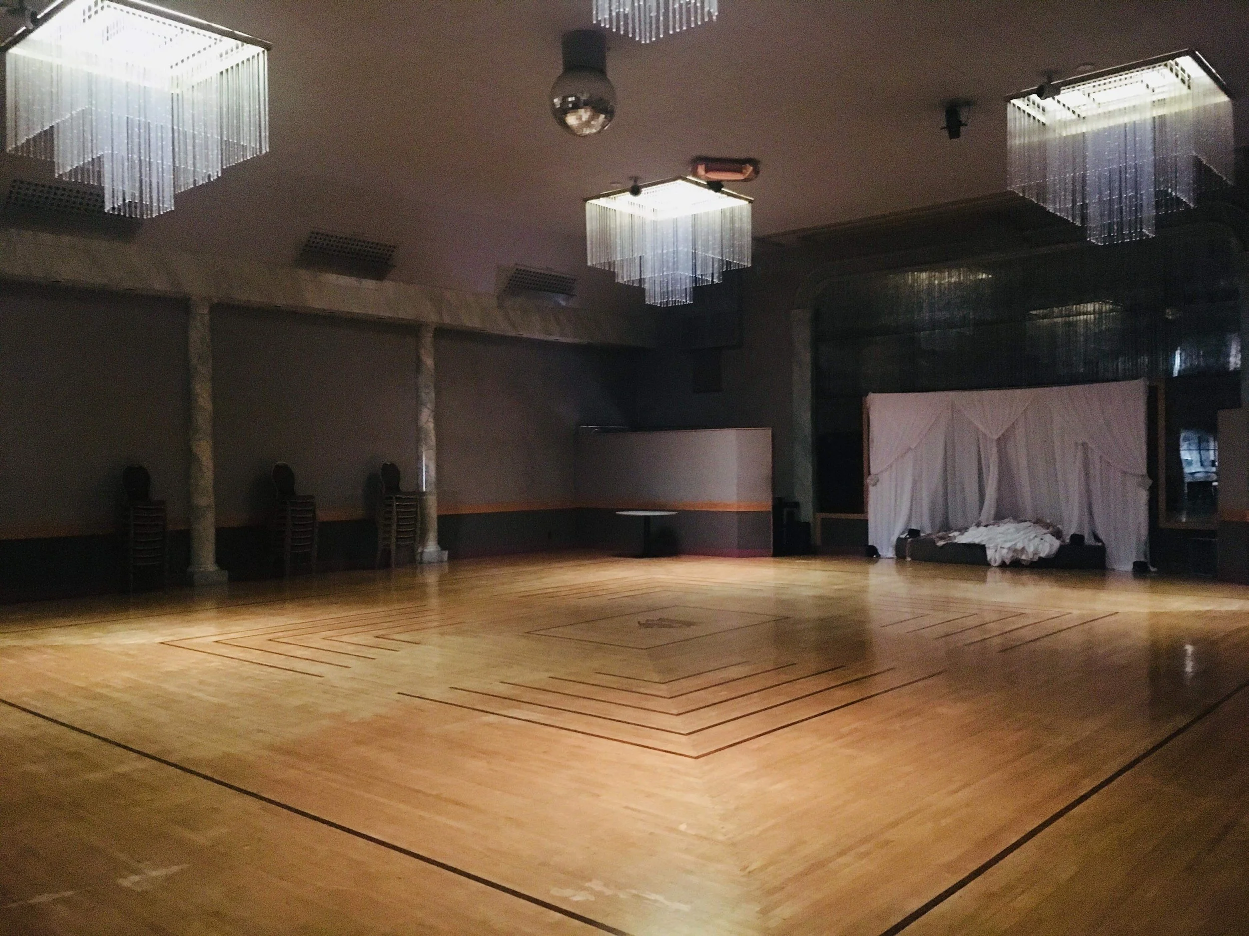 Ballroom before event