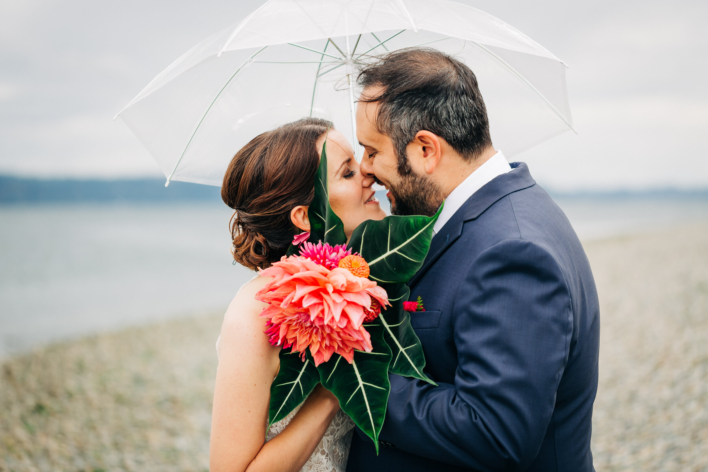 A kiss in the rain