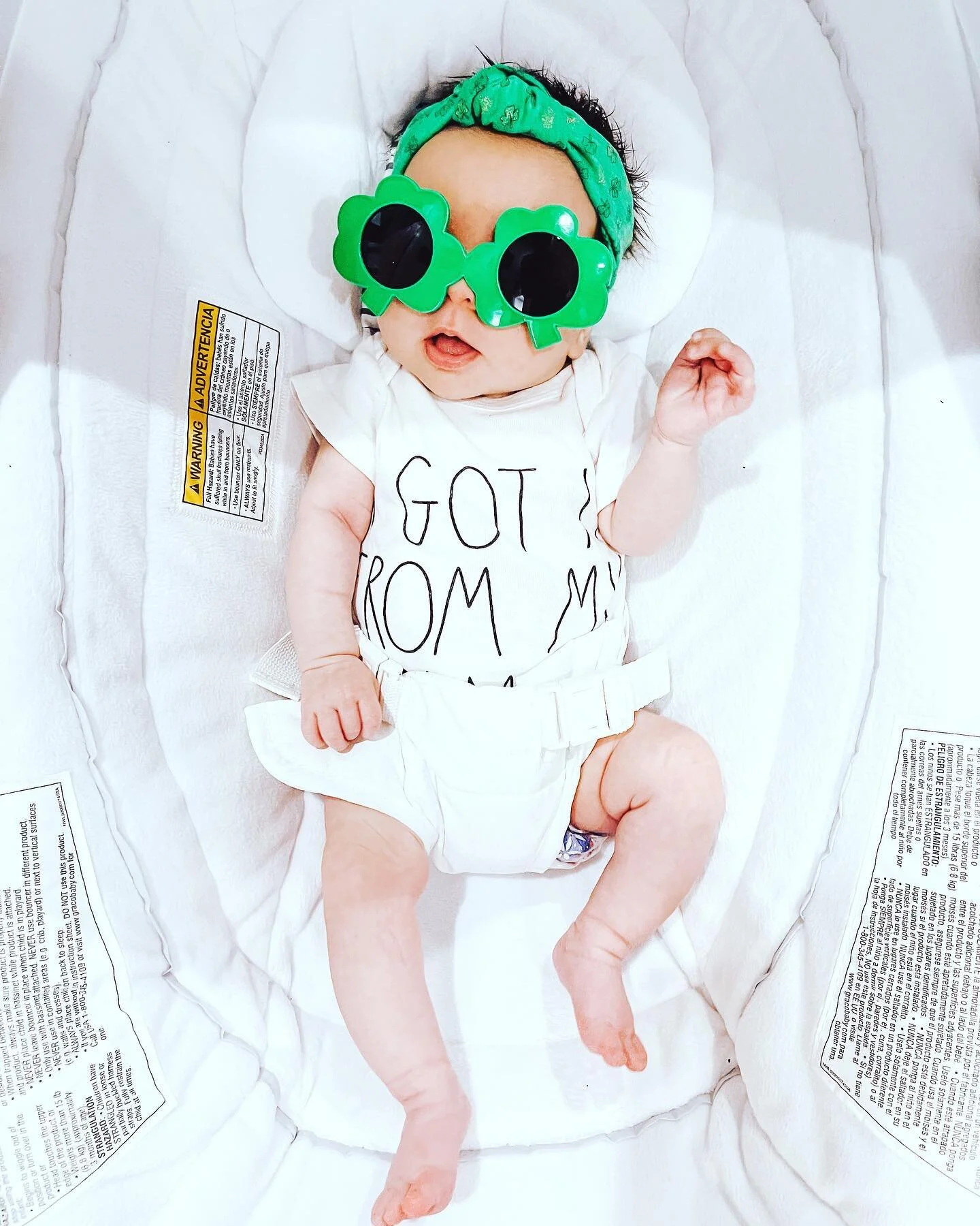 💕corrilee just sent this to me &amp; I&rsquo;m pretty sure that&rsquo;s our baby under those giant shades!  Happy St Patrick&rsquo;s Day ☘️