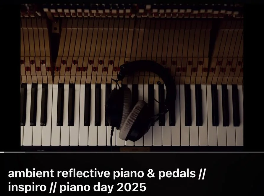 inspiro // 

an ambient solo piano piece is out now on streaming platforms as well as a live rendition on youtube.

this is the first solo piano piece from my new more neoclassical focused project @wolfjoycreations 

definitely tipping my toes on the