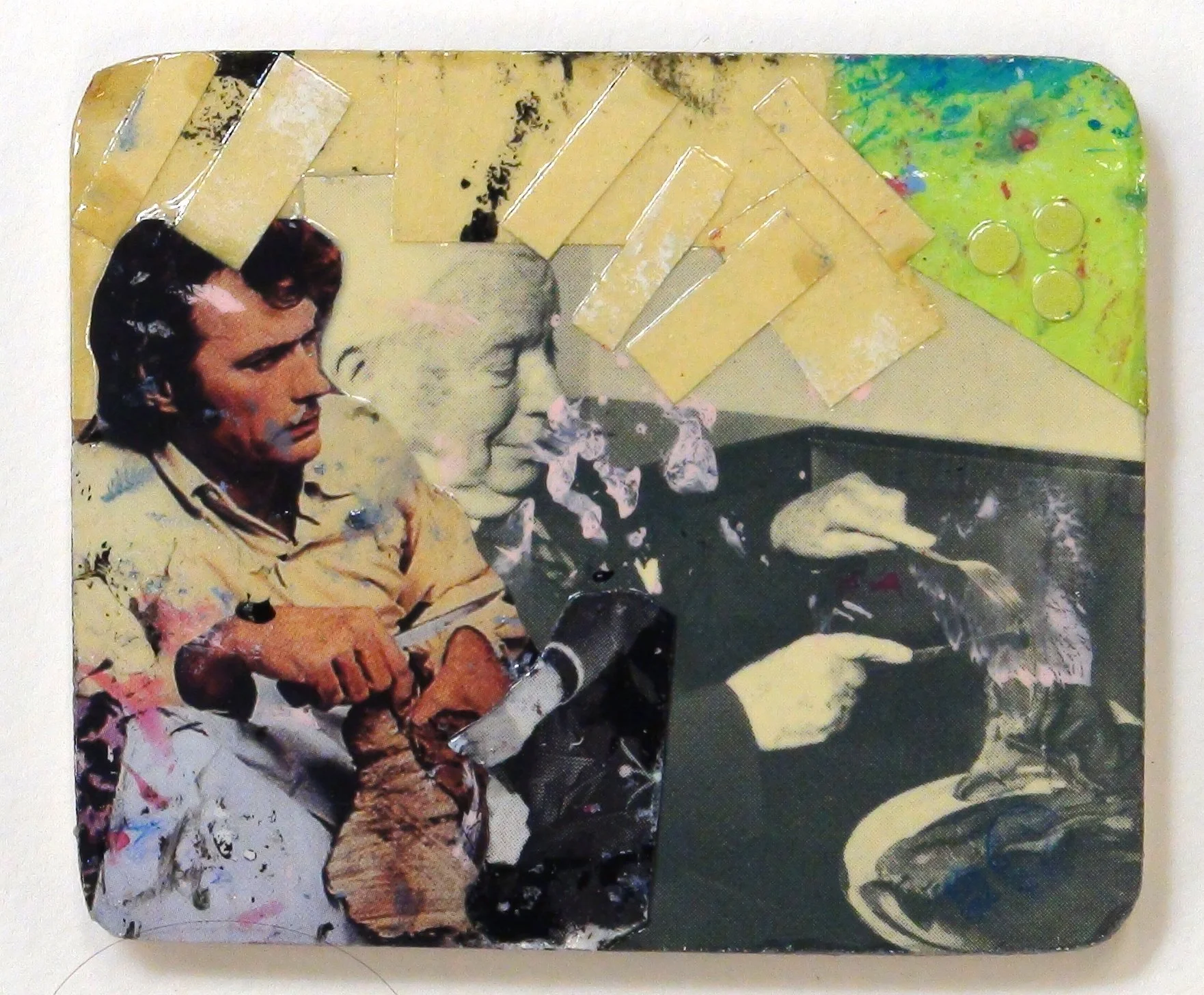 Eastwood and Charlie Chaplin Eating.JPG