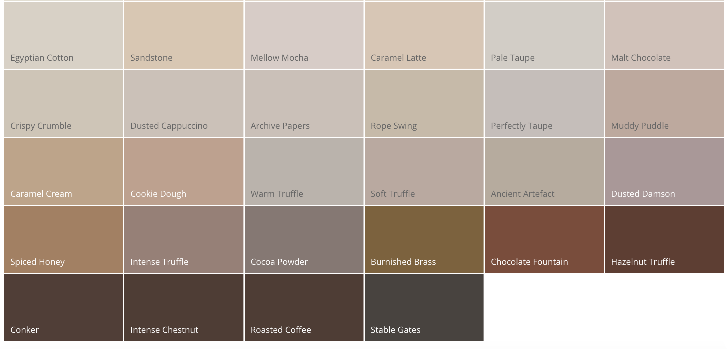 Dulux Paint Colour Card Interior Exterior Colors House - Caramel Latte Paint Colour