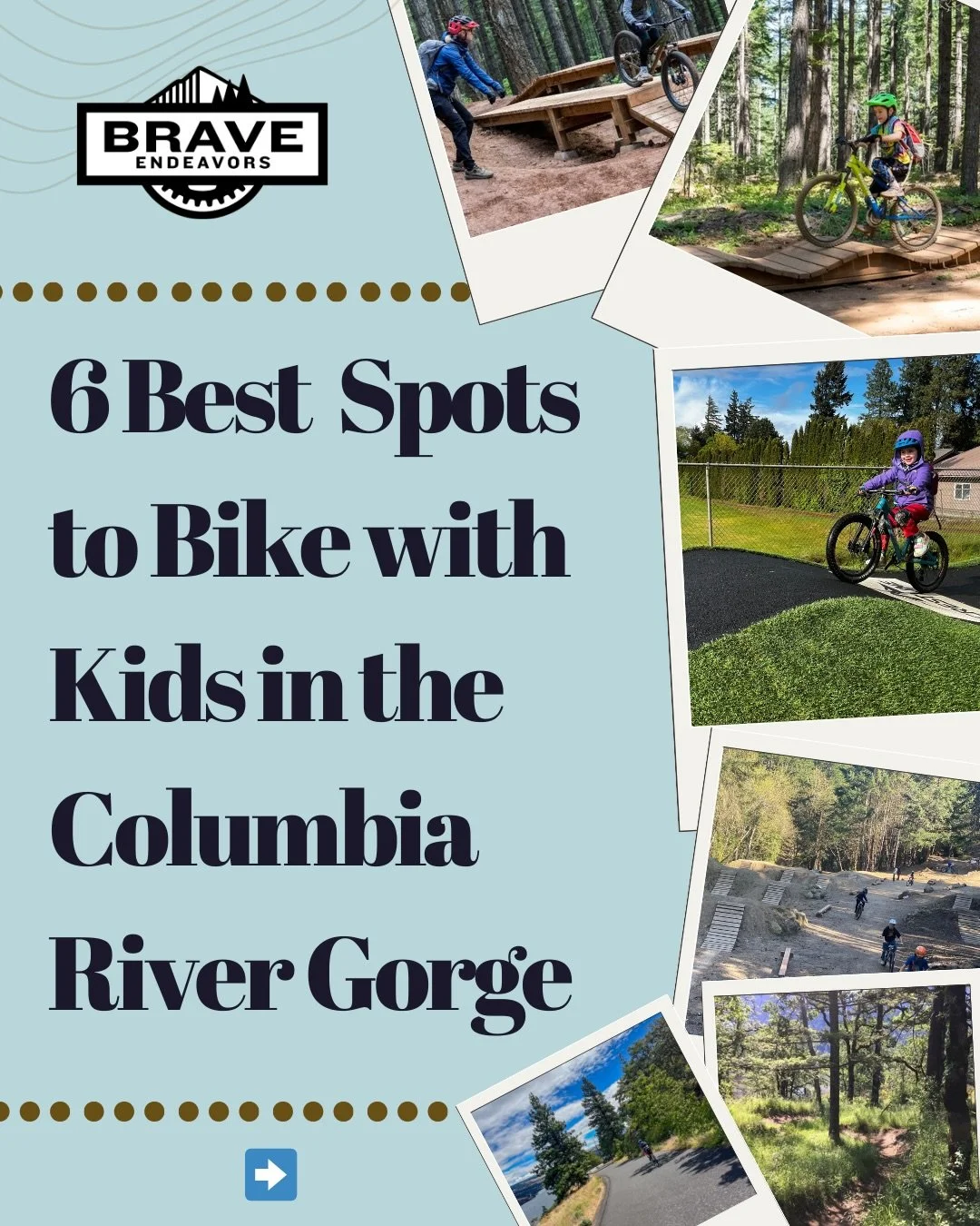 Looking to get your kids out on bikes in the Columbia River Gorge in the middle of winter? 

Here are 6 great options! While Family Man in Post Canyon tends to be the go-to MTB option for all, kids and adults alike, The Gorge has lots of other excell